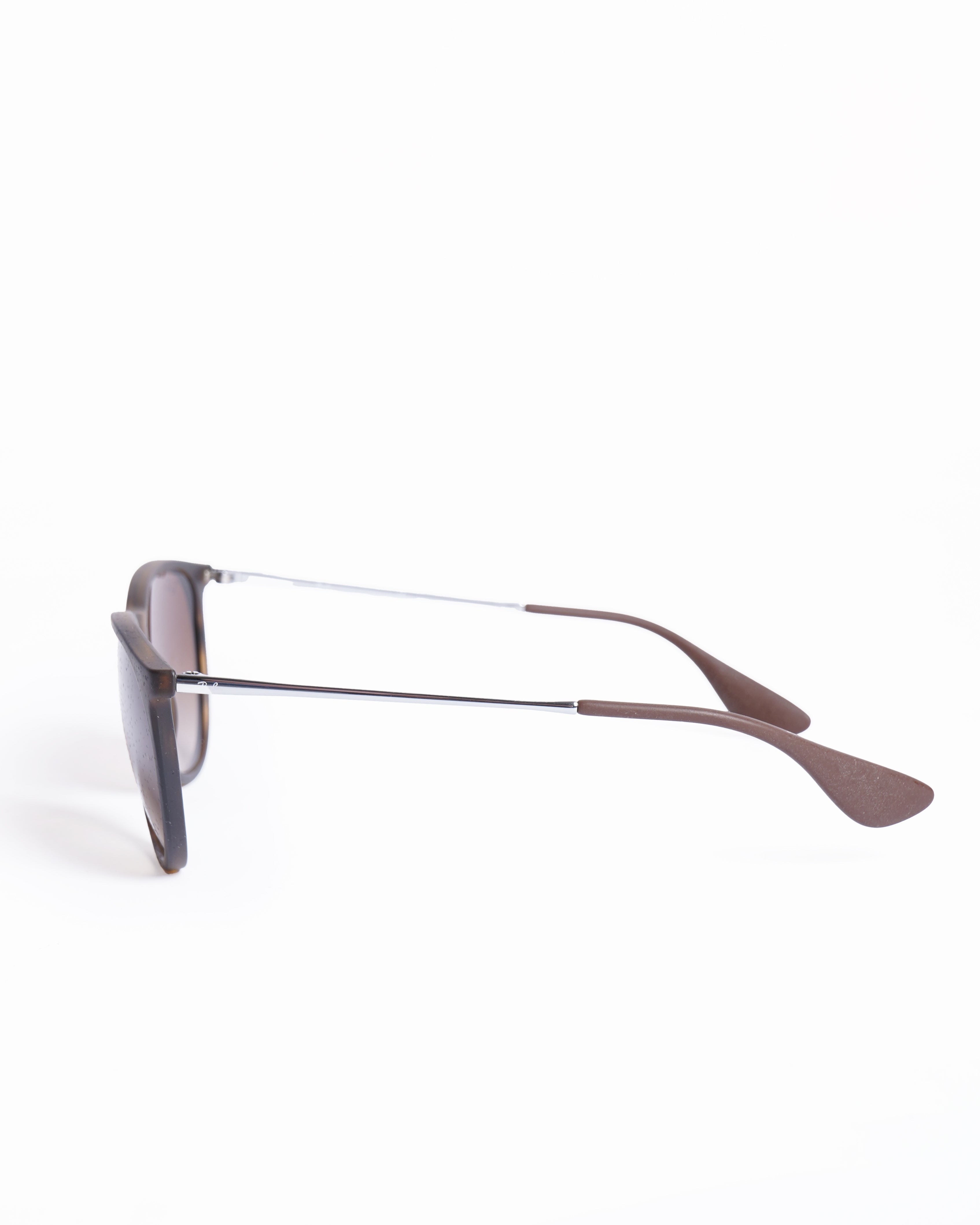 Rayban Round Sunglasses In Brown
