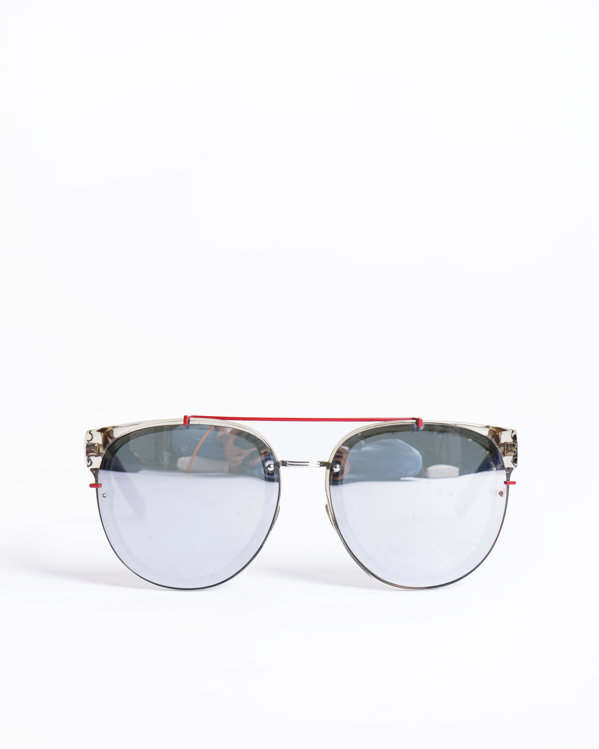 Christian dior black and red frame sunglasses