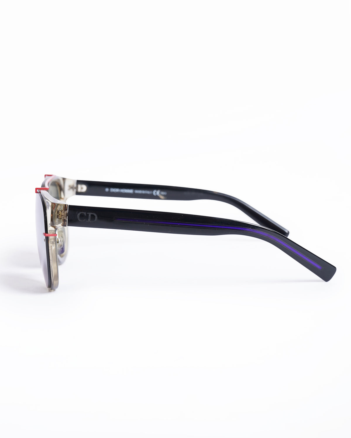 Christian dior black and red frame sunglasses