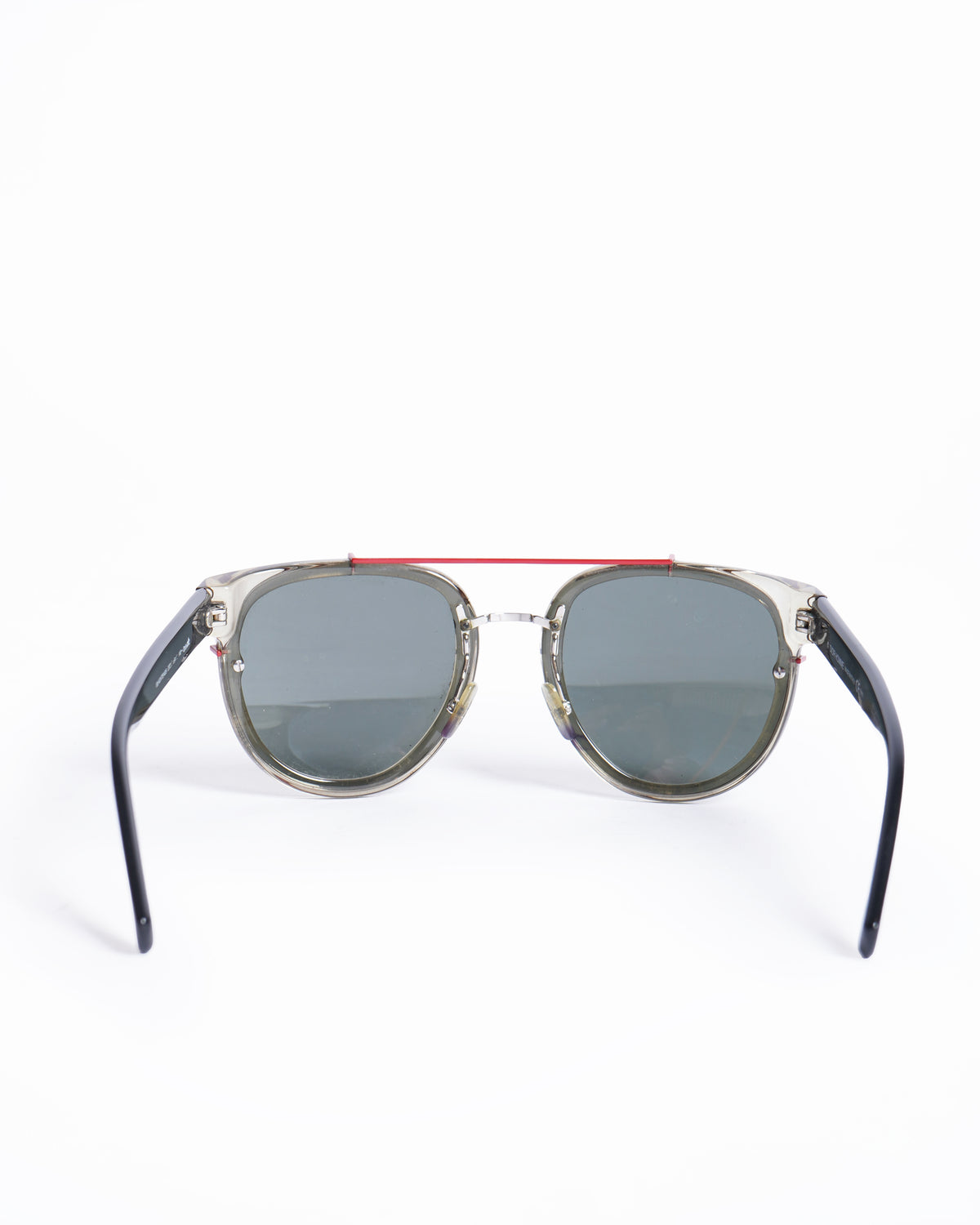 Christian dior black and red frame sunglasses