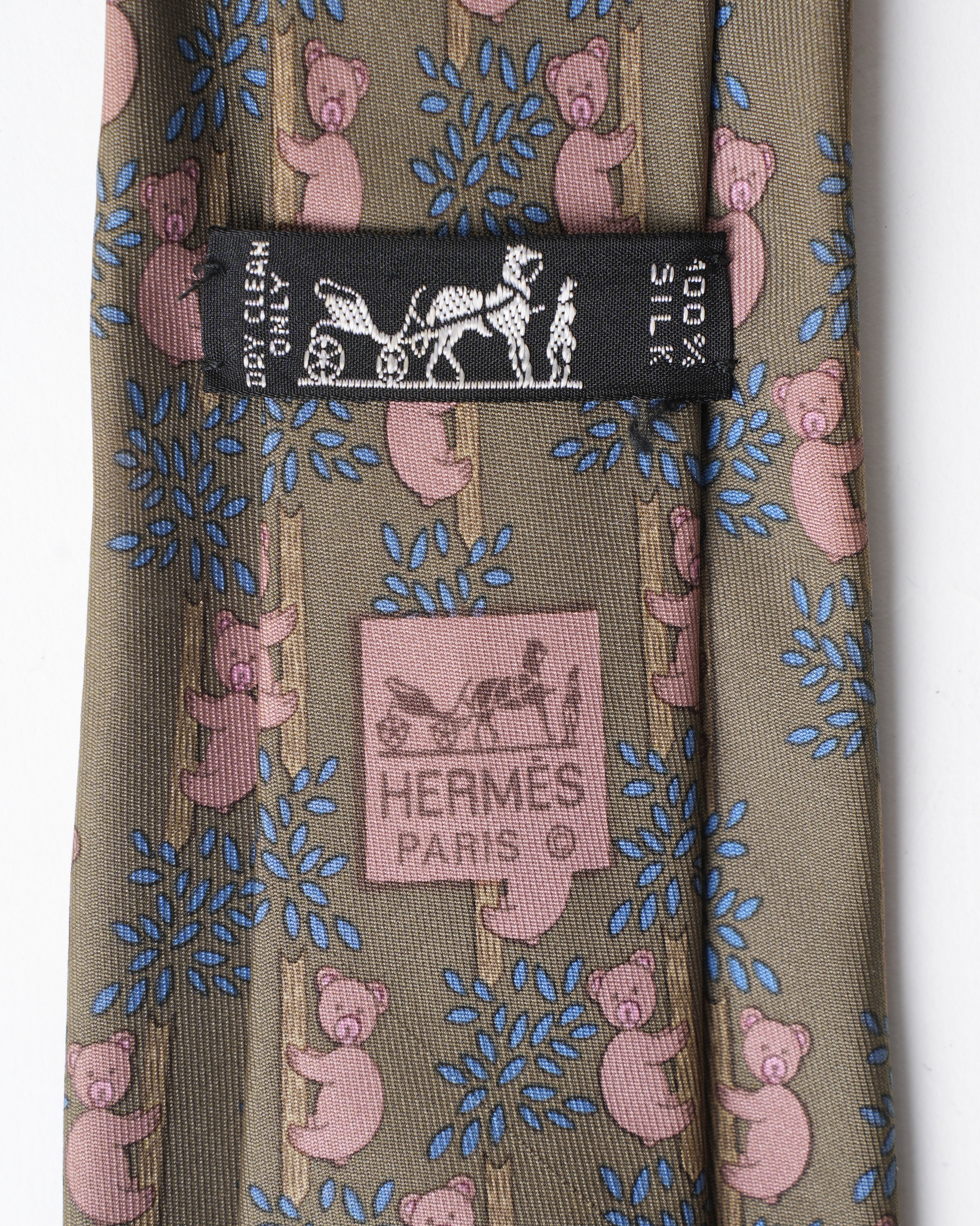 Hermes Green Bare Tie