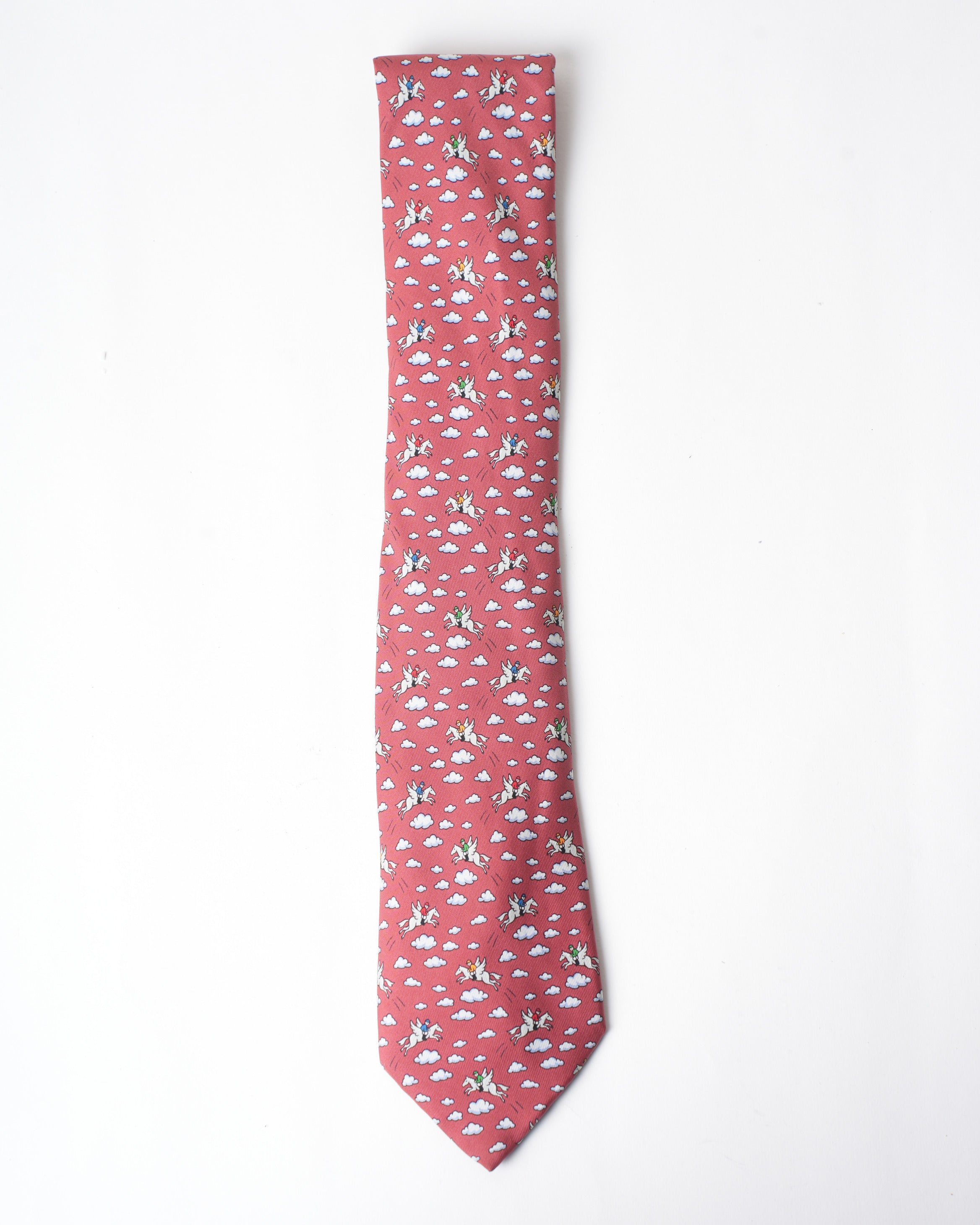 Hermes Captain House Horse Race Tie