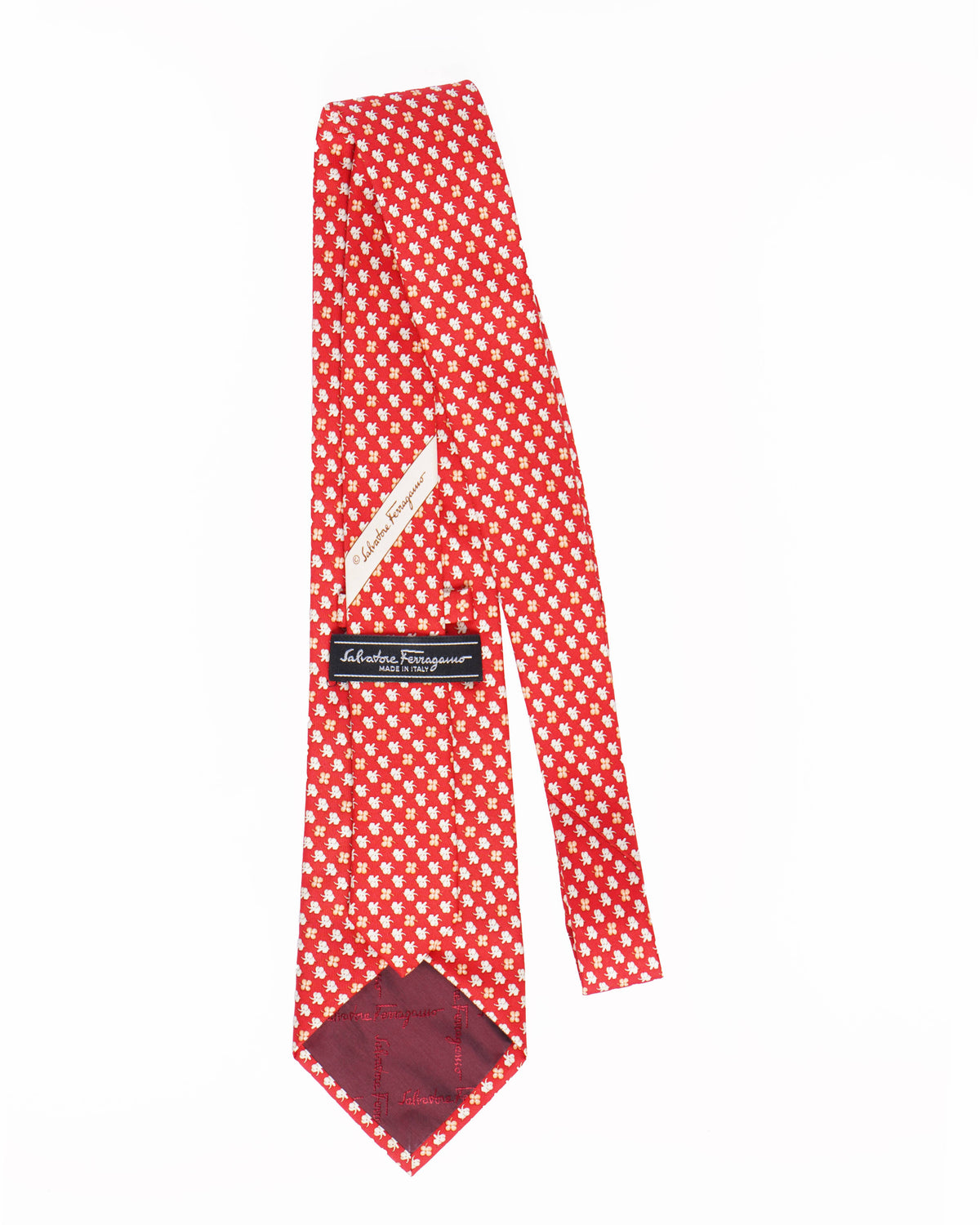 Salvatore Ferragamo Red Jacquard Tie