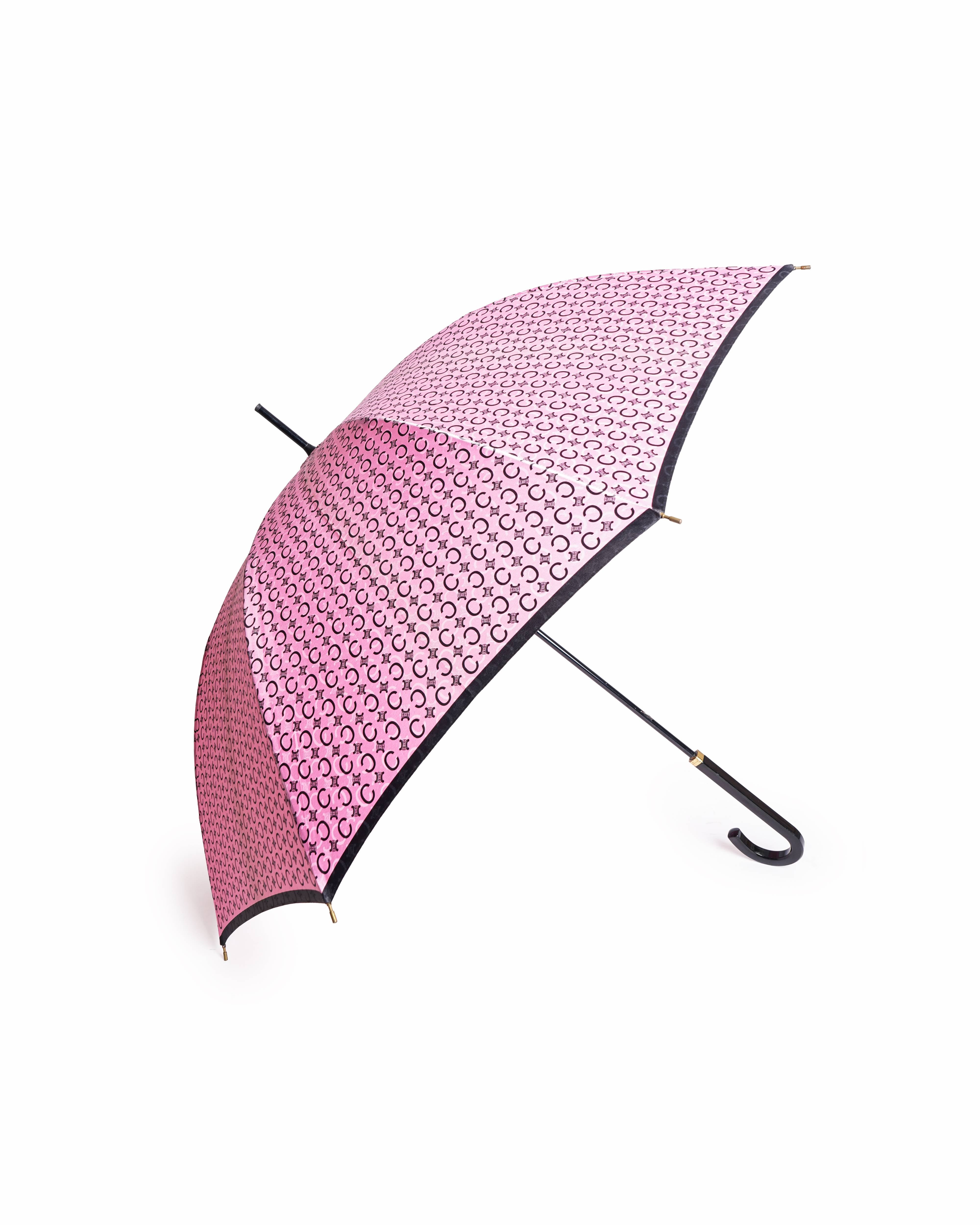 Celine pink monogram umbrella