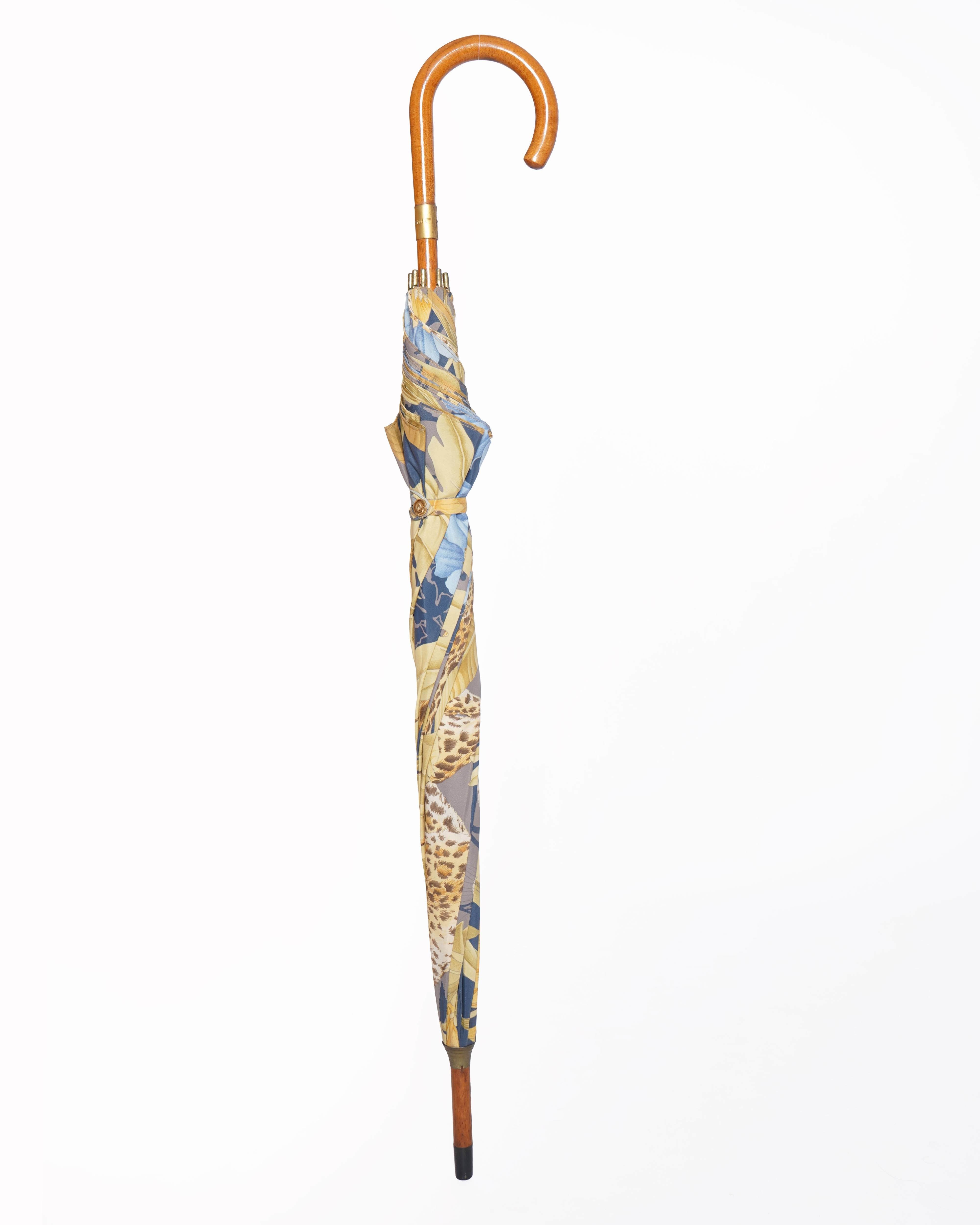 Ferragamo patterned print umbrella
