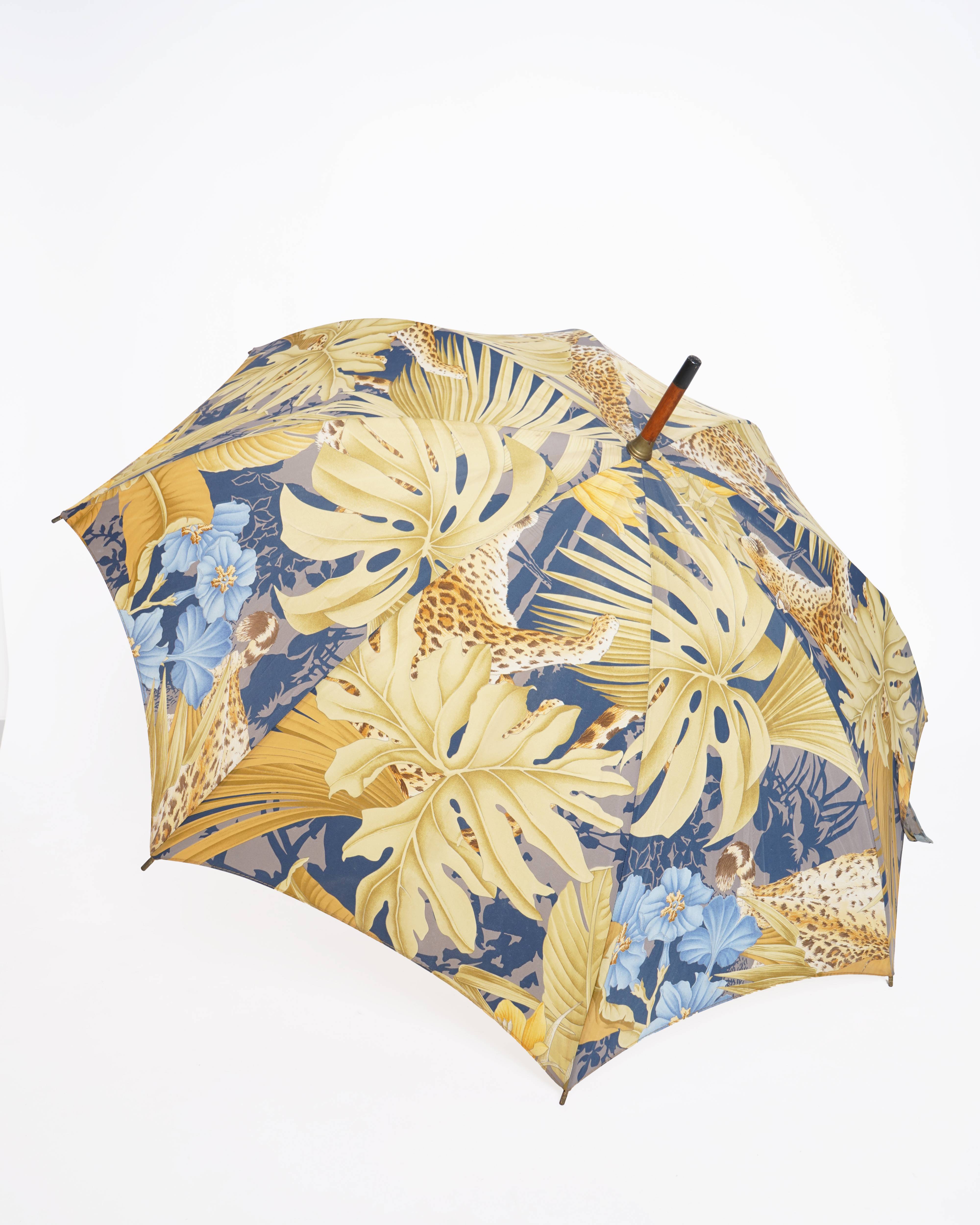 Ferragamo patterned print umbrella