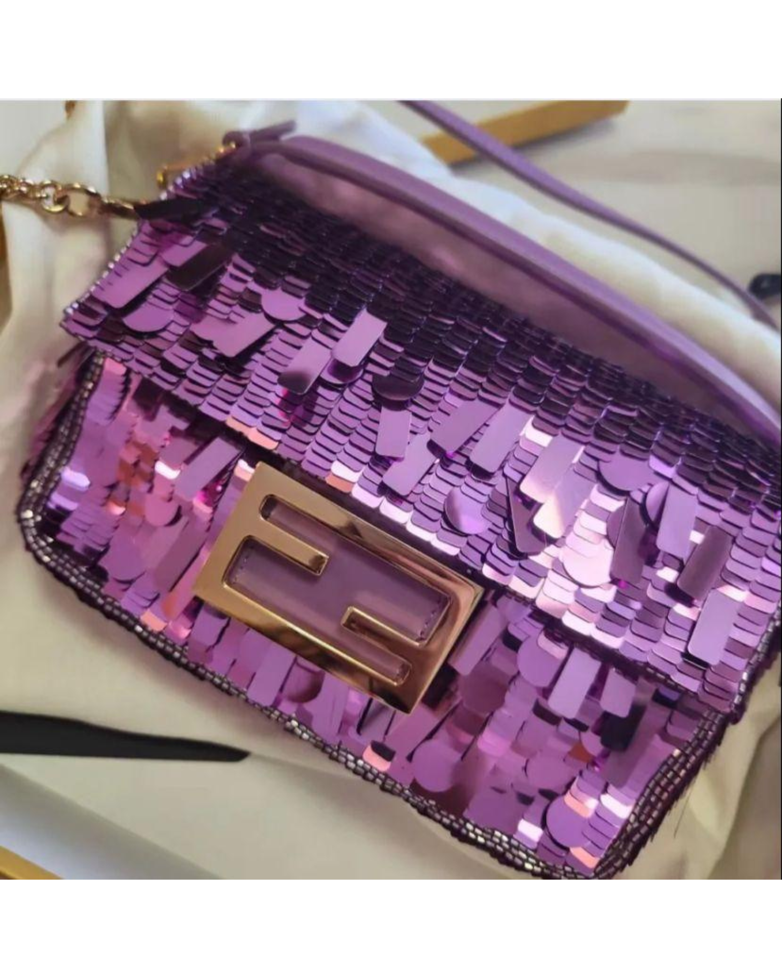 Fendi Sequins Baguette