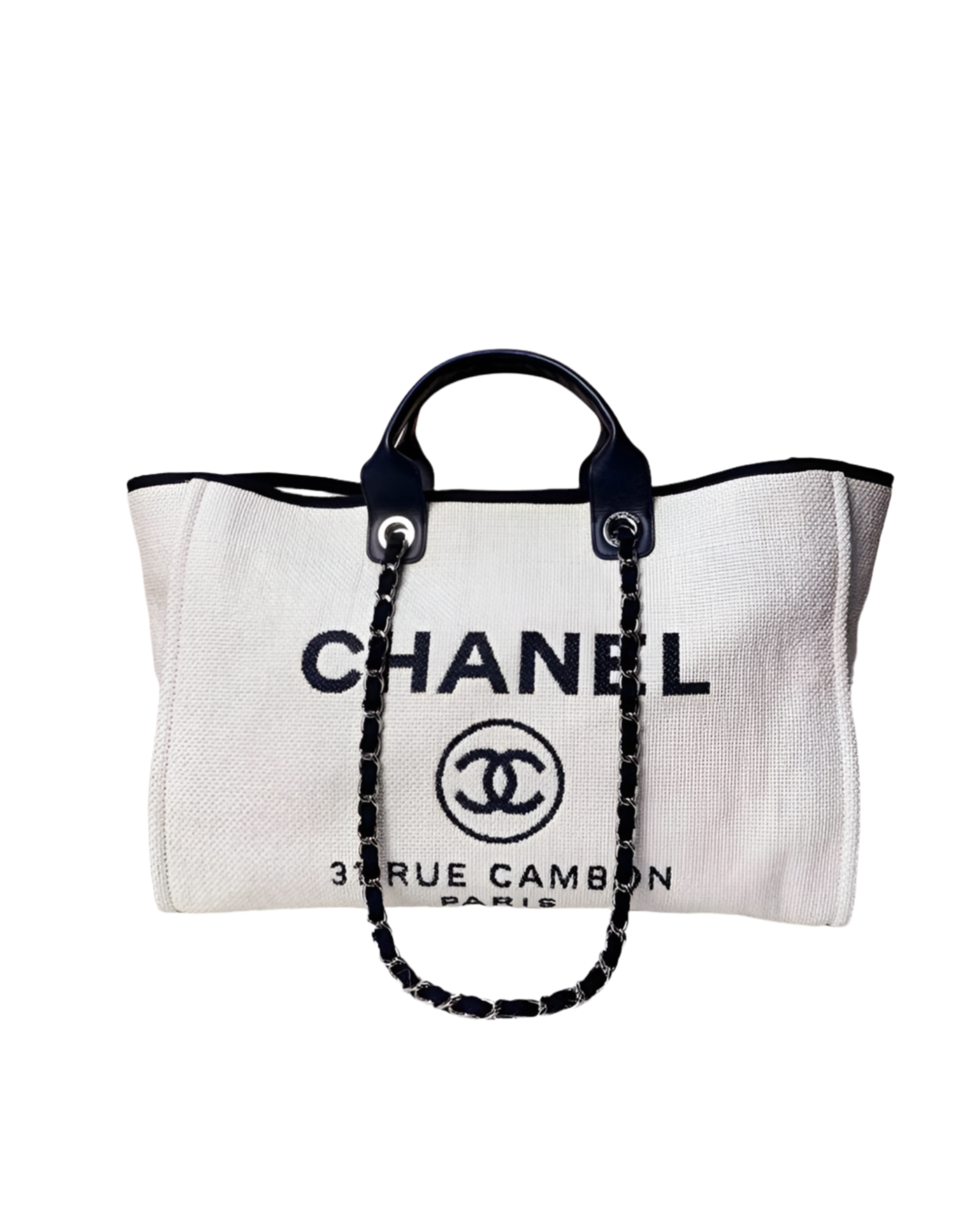 Chanel Deauville Tote In White