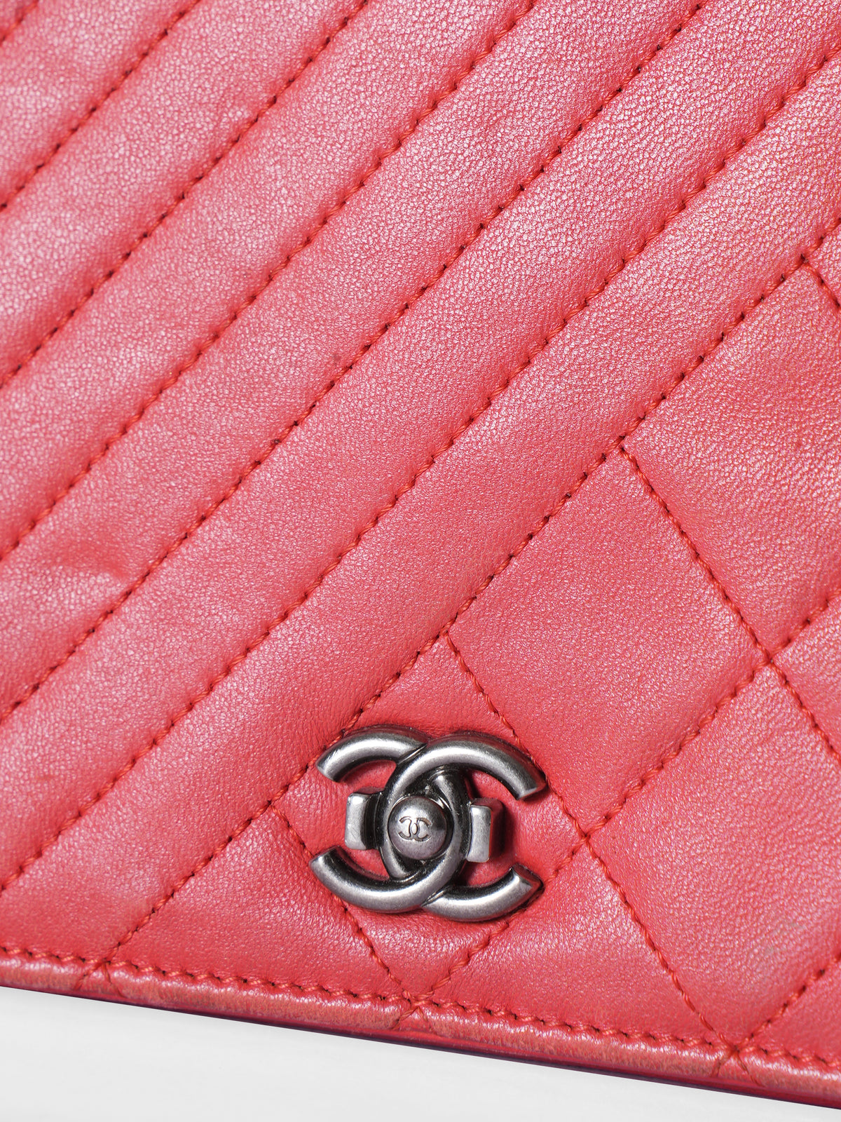 Chanel Quilted Coco Boy Wallet + Chain Bag