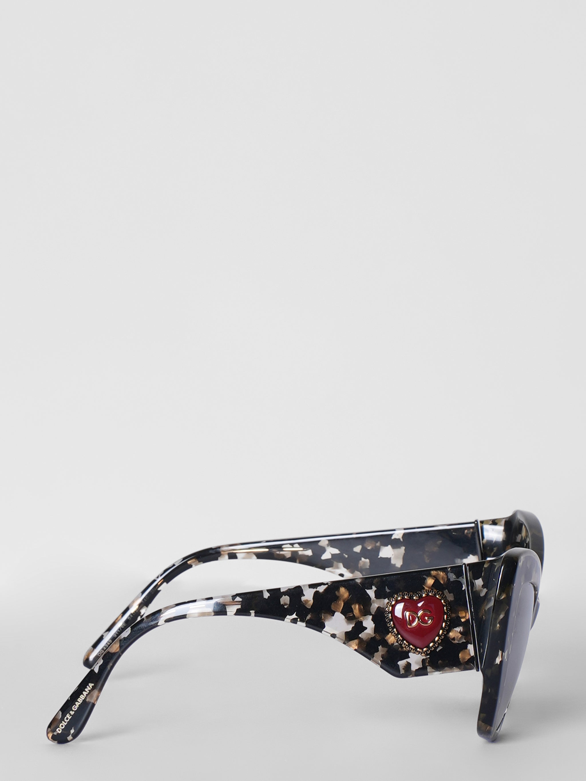 Dolce & Gabbana Marble Effect Cat's Eye Sunglasses