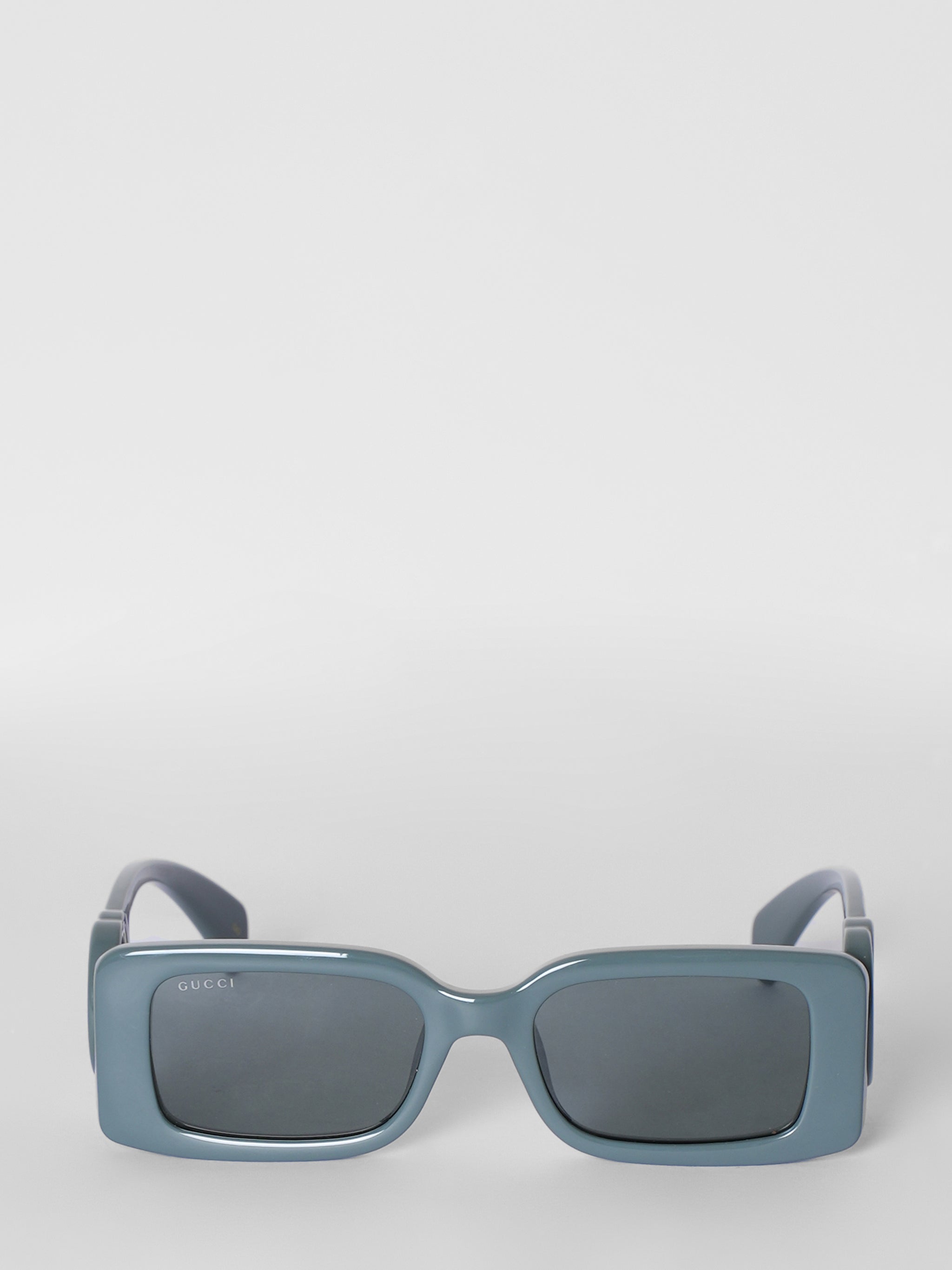 New Gucci Rectangular Frame Grey Sunglasses