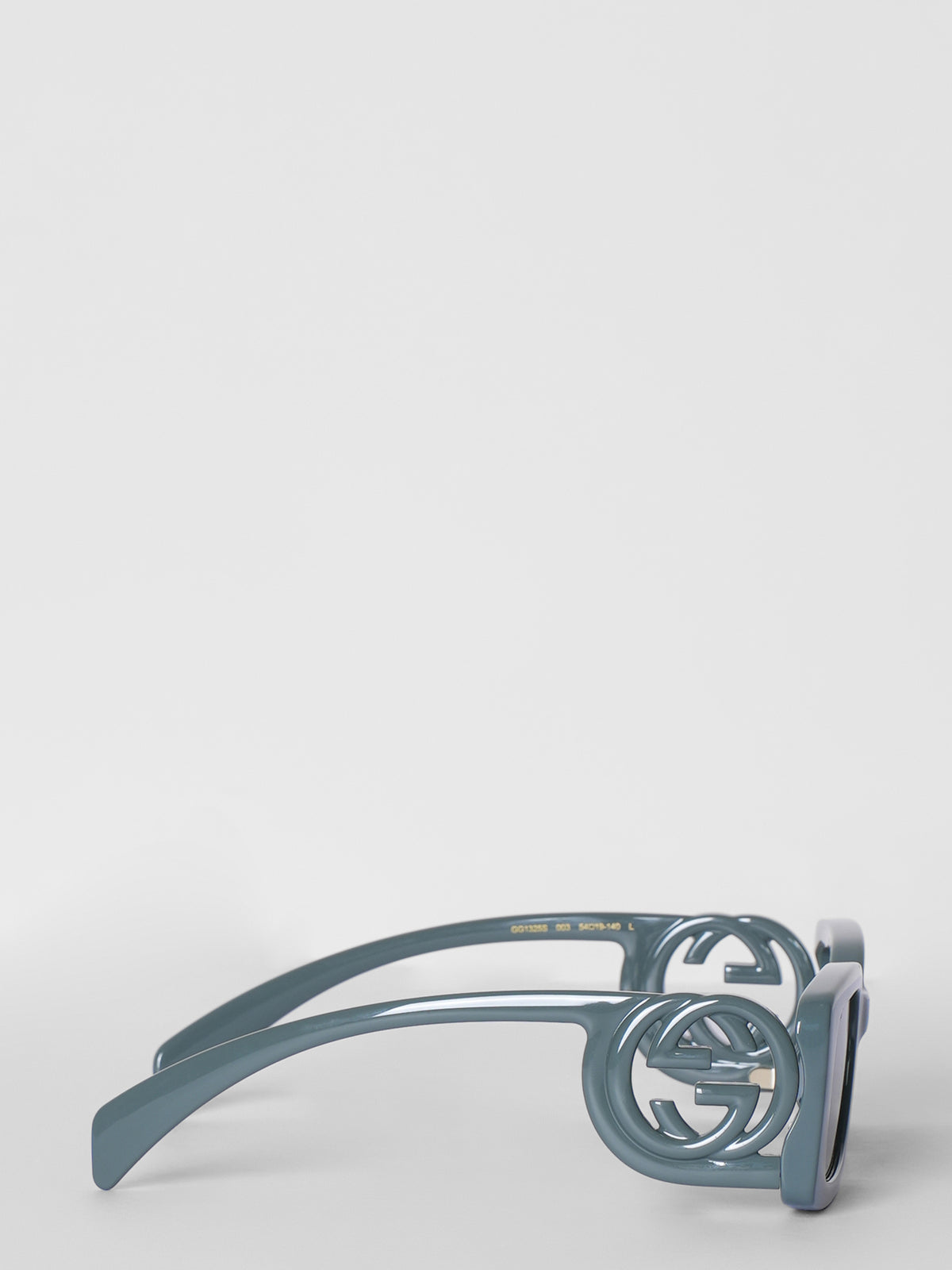 New Gucci Rectangular Frame Grey Sunglasses