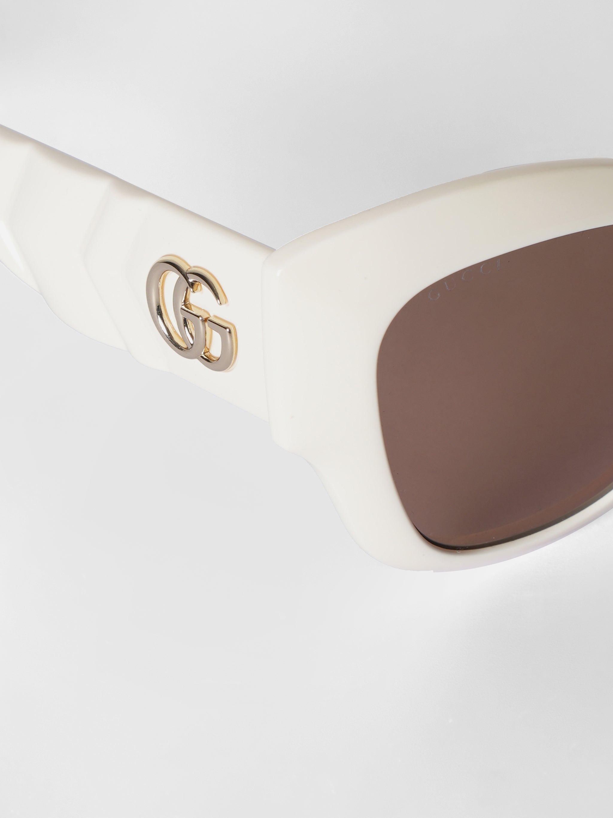New Gucci Double GG Logo Cat's Eye Sunglasses