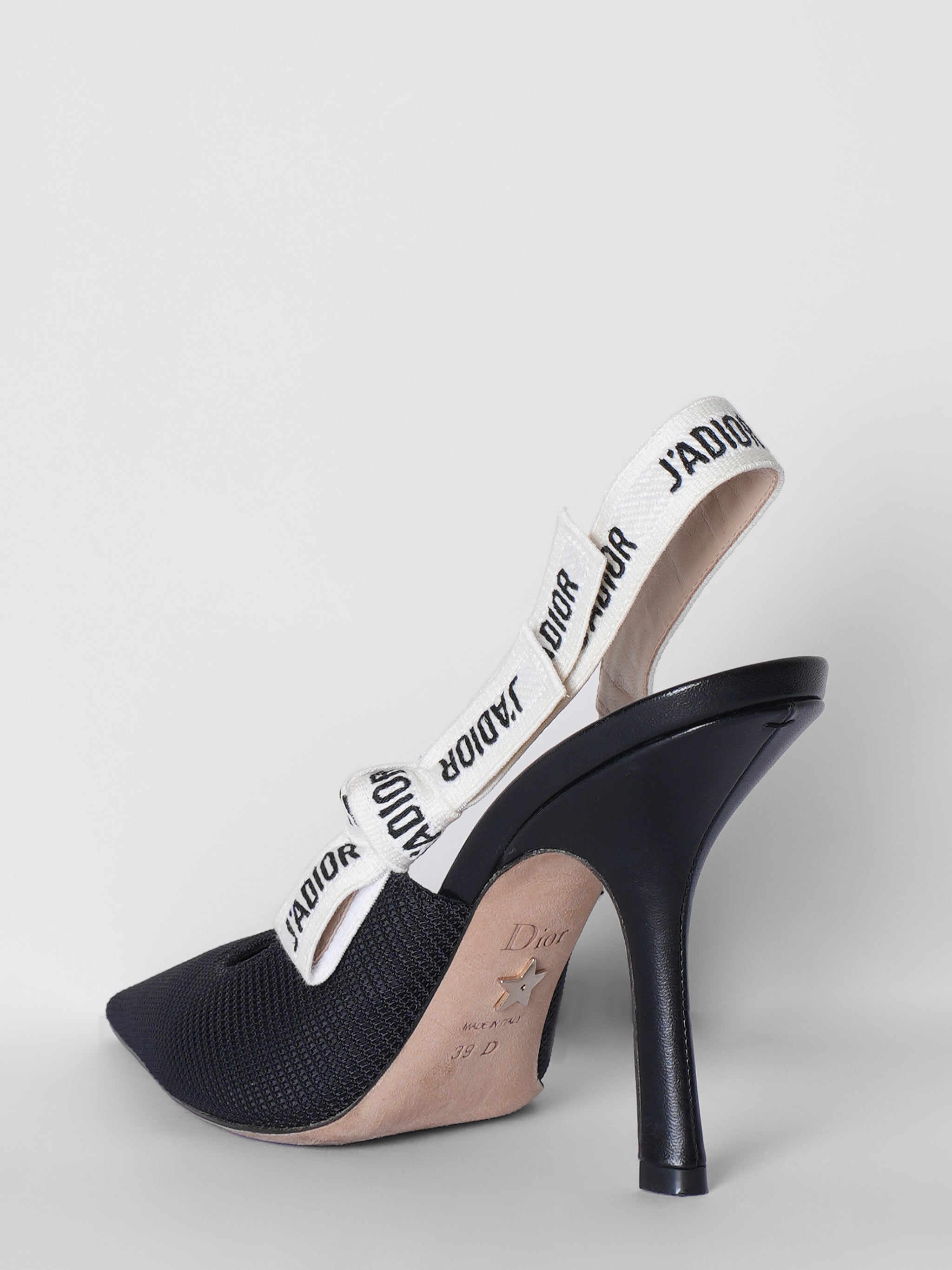 Dior J'Adior Black Slingback Pumps