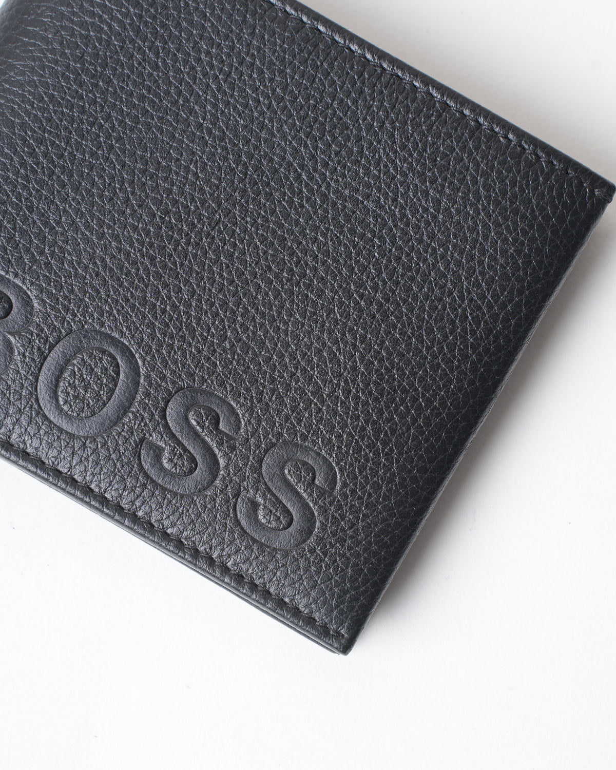 New Boss Embossed with grainy Leather