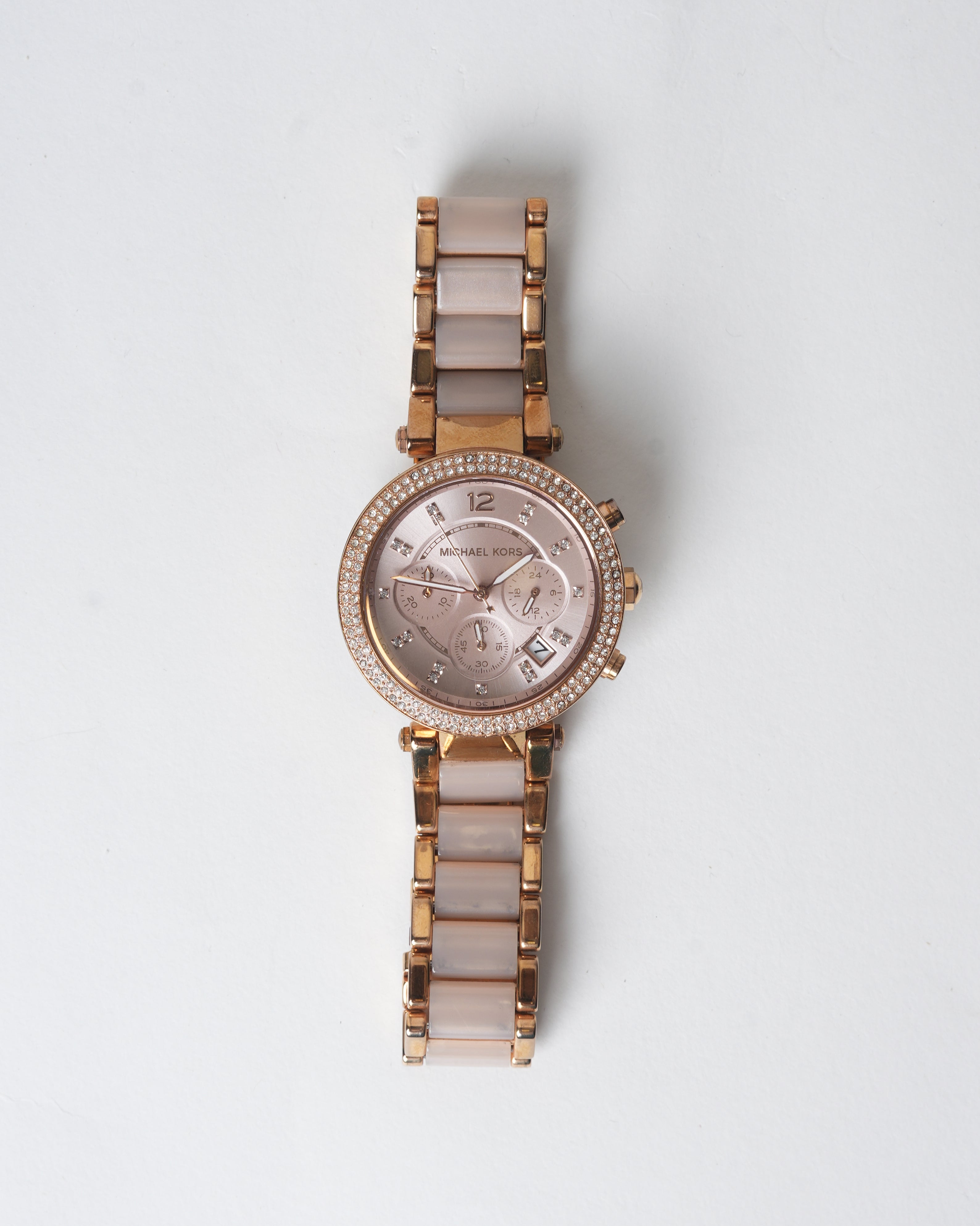 Michael Kors Resin Analog Rose Dial Women Watch