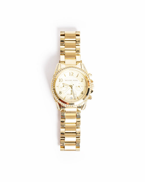 Michael Kors Gold-Tone Blair Chronograph Watch