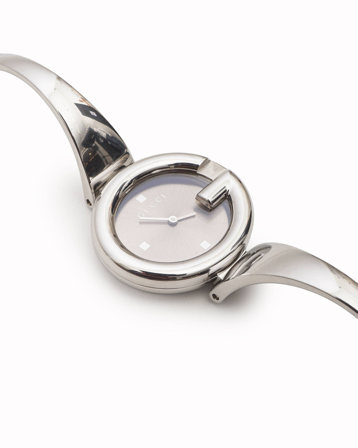 Gucci Guccissima Stainless Steel Women's Bangle Watch