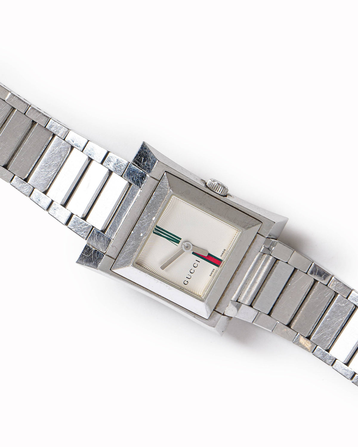 Gucci 111J Quartz S steel Silver Dial Watch