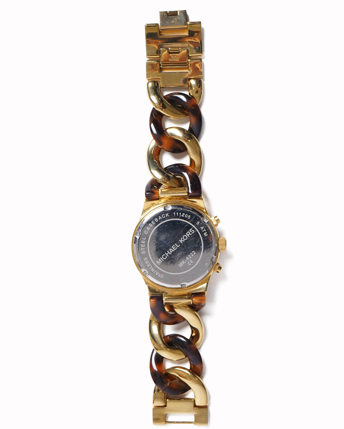 Michael Kors Gold-Tone & Tortoiseshell brown watch