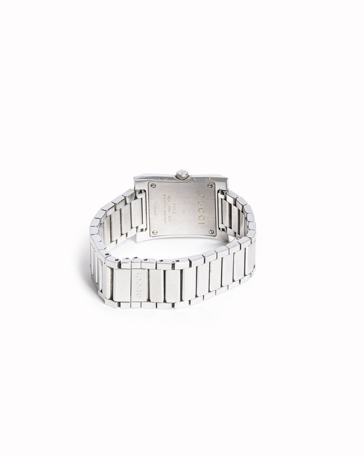 Gucci 111J Quartz S steel Silver Dial Watch