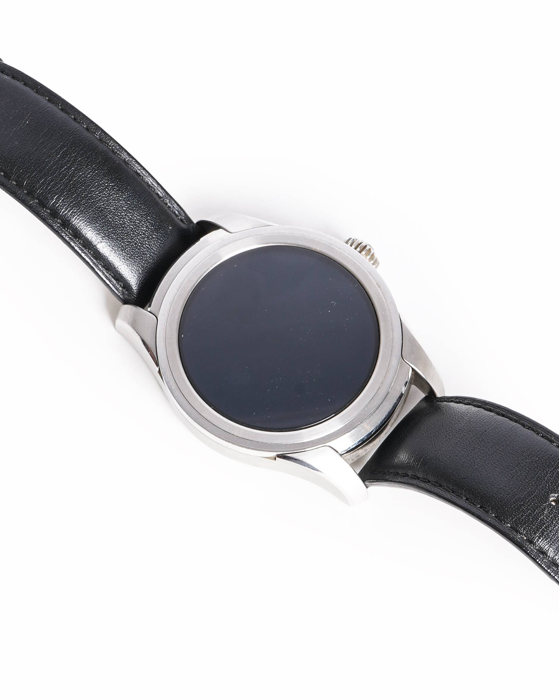 Montblanc Summit Stainless Steel & Black Leather Smartwatch
