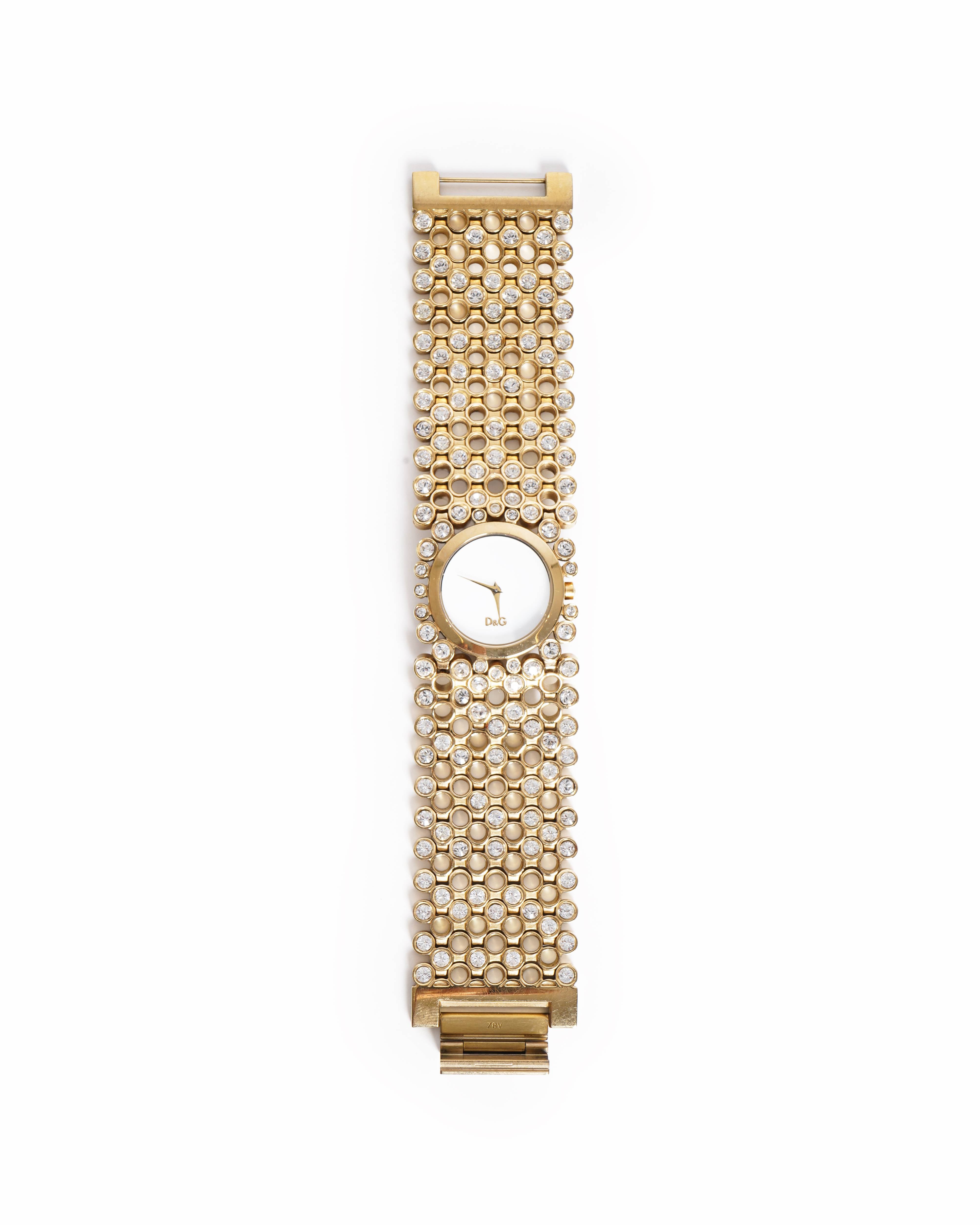 Dolce & Gabbana Gold Crystal Bracelet Watch