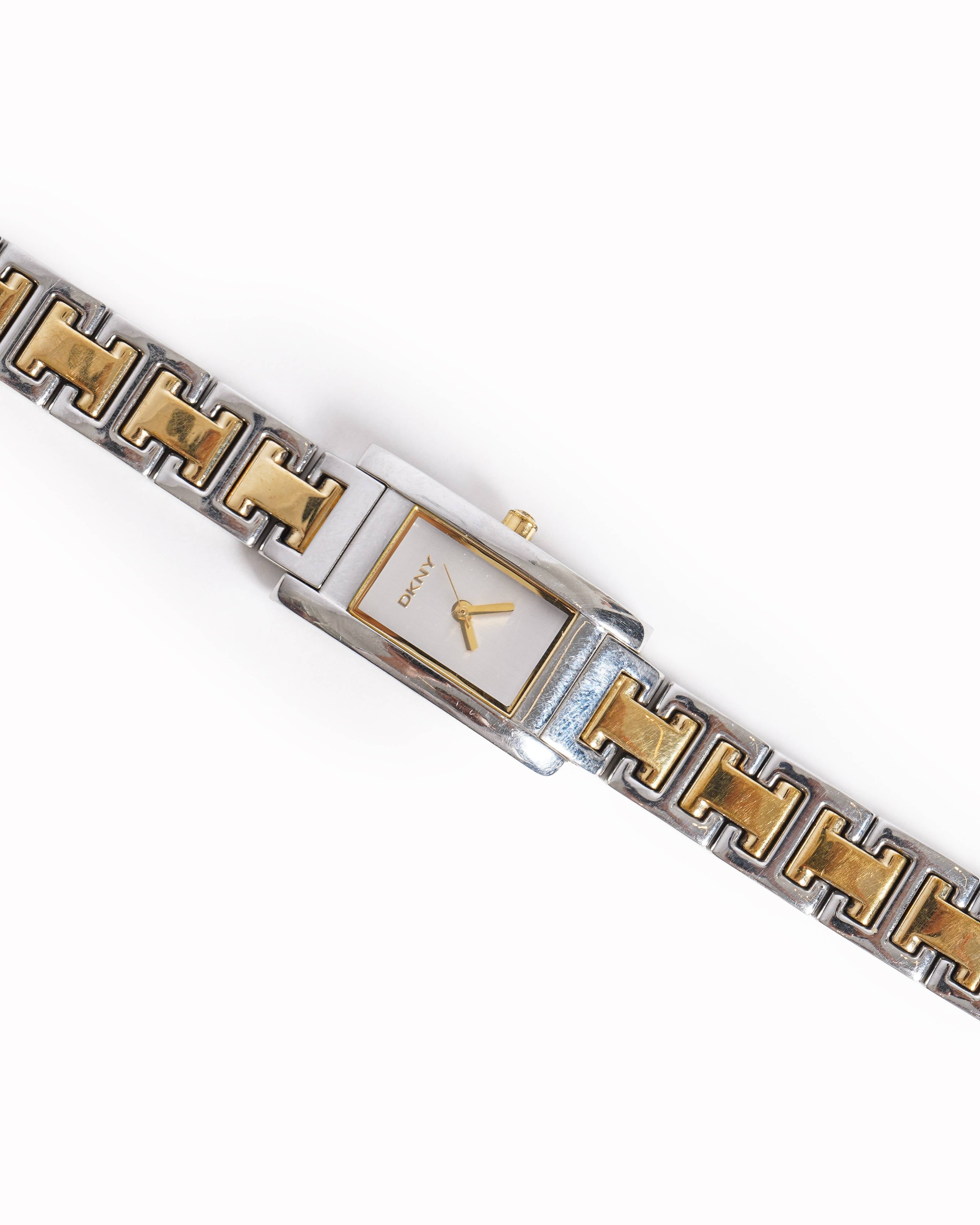 DKNY Women's Two Toned Bracelet Band Analog Watch