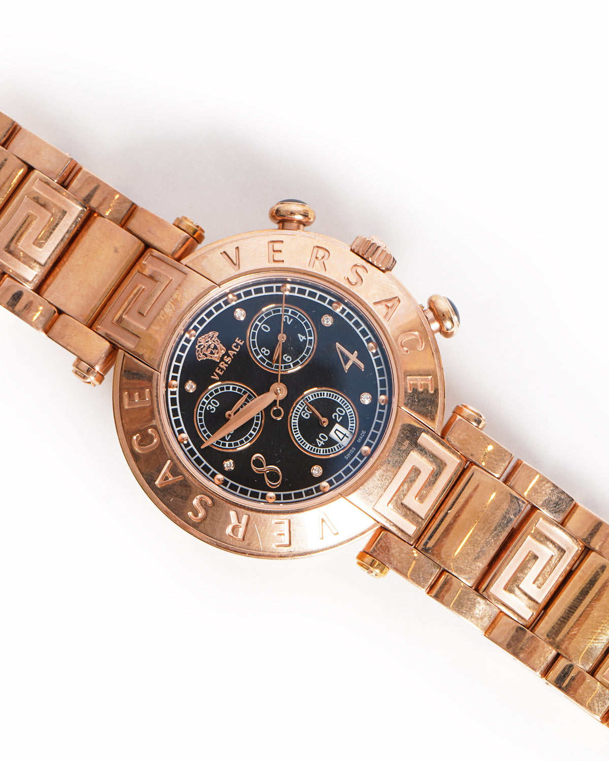 Versace Float Versace Gold-Plated Destiny Spirit Watch with Floating Spheres ...