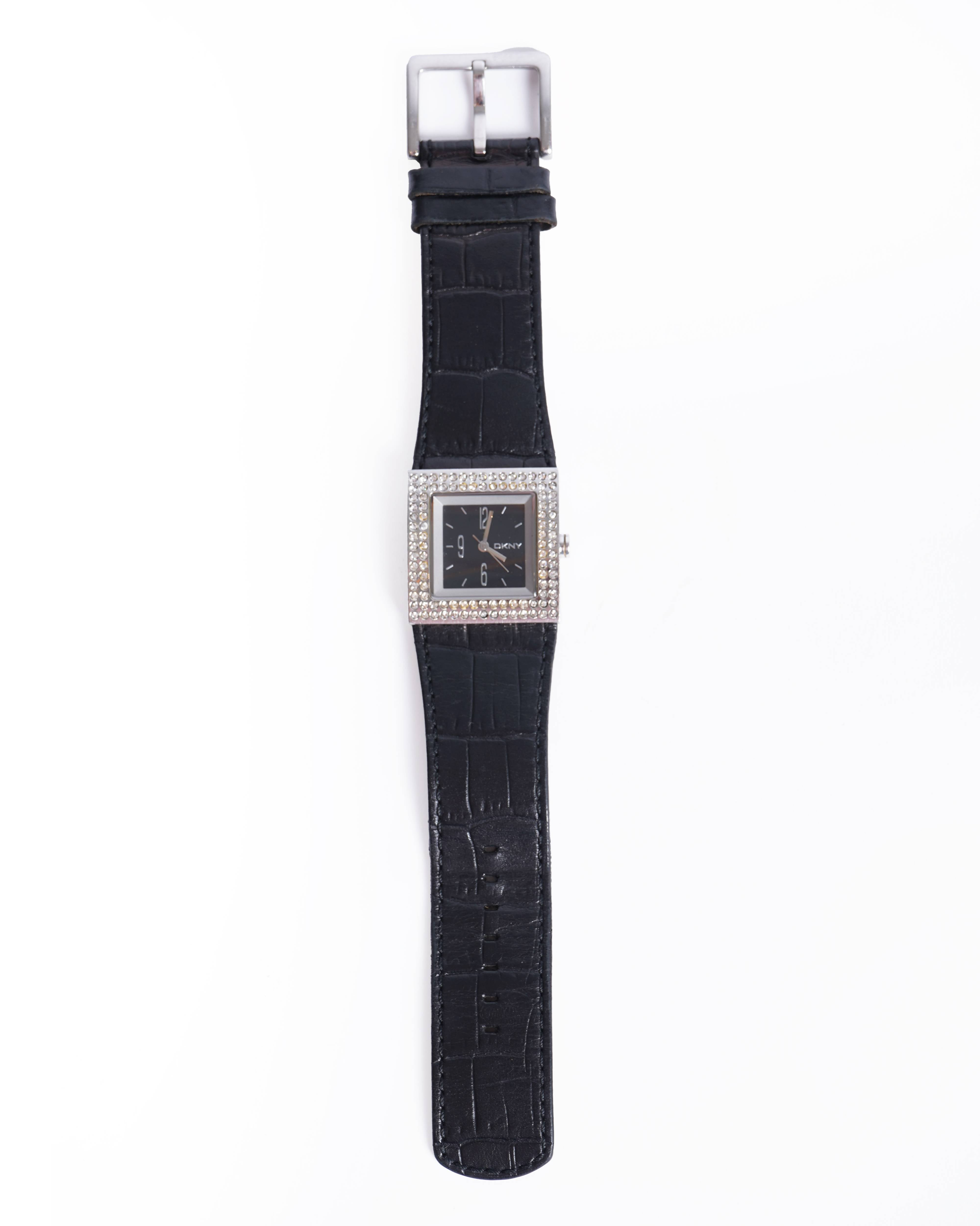 DKNY Women's Embossed Belt Watch With Crystal Detailing