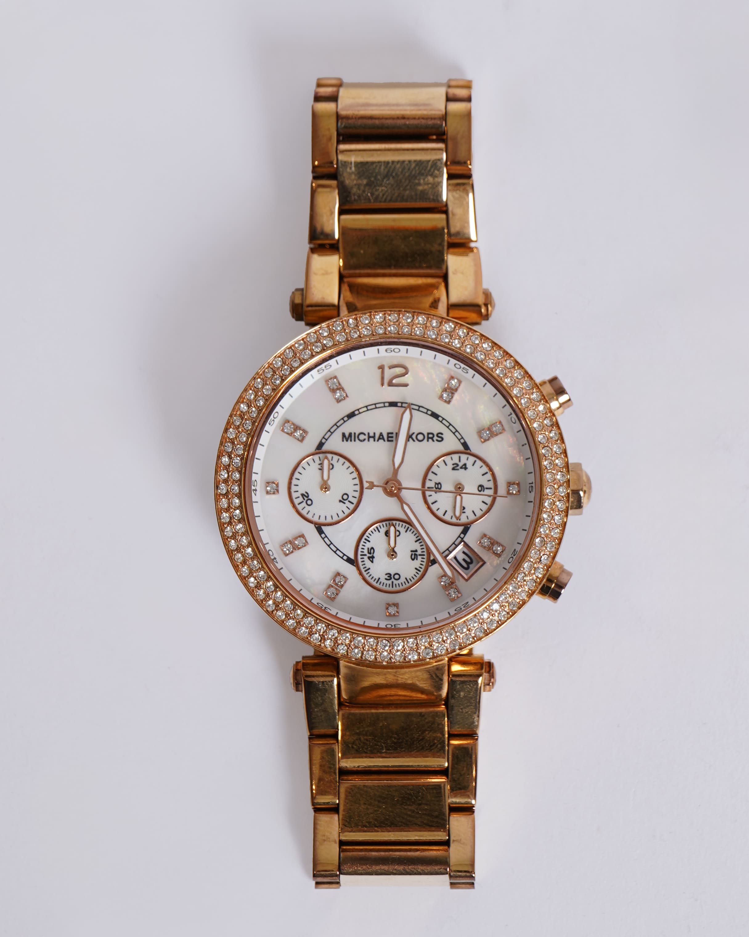 Michael Kors Women's Parker Analog Watch In Gold Tone