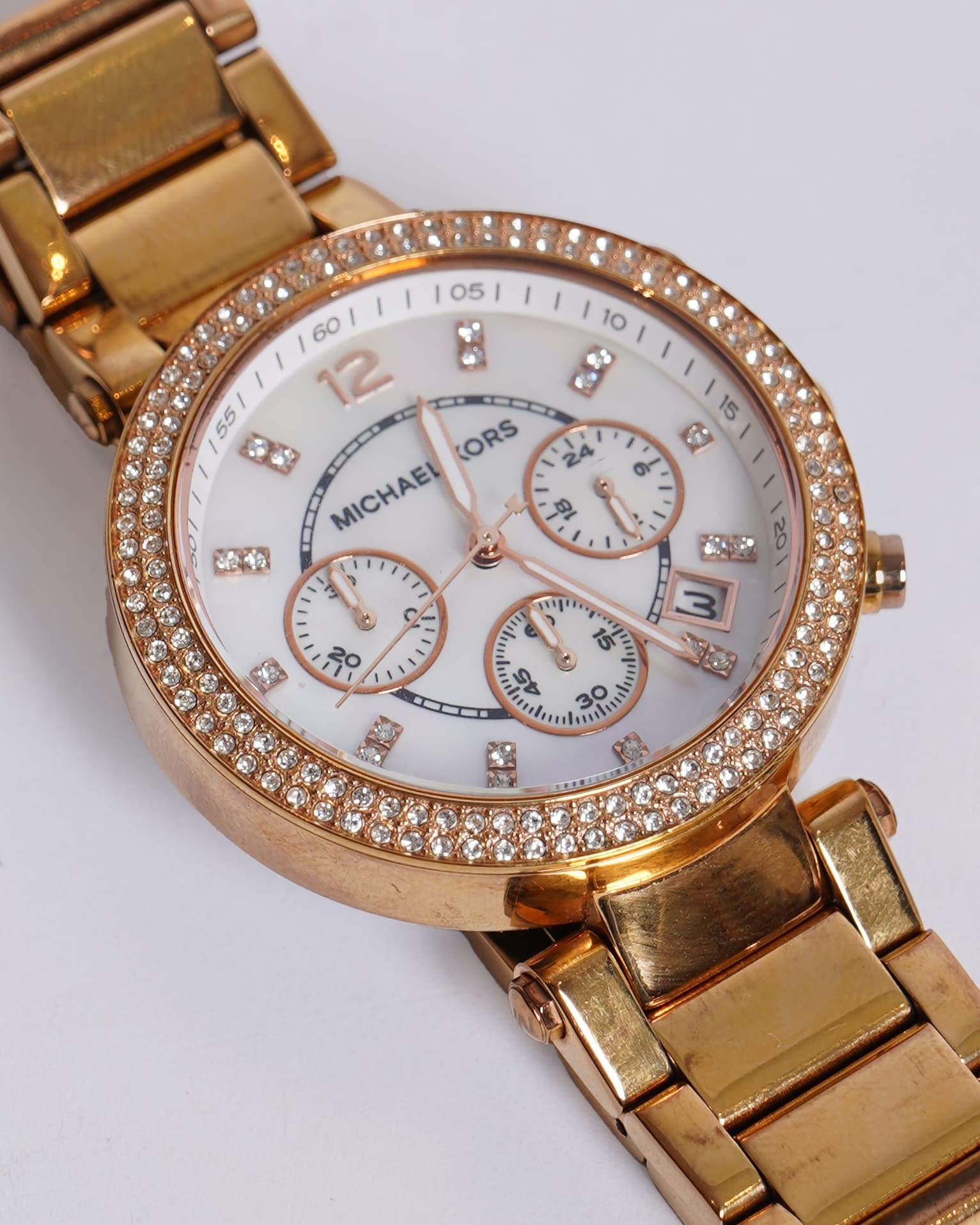 Michael Kors Women's Parker Analog Watch In Gold Tone