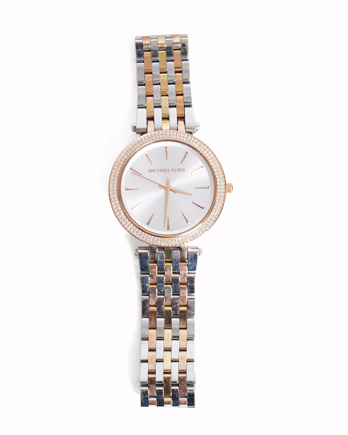 Michael Kors Tri-Colour Pavé Crystal Watch