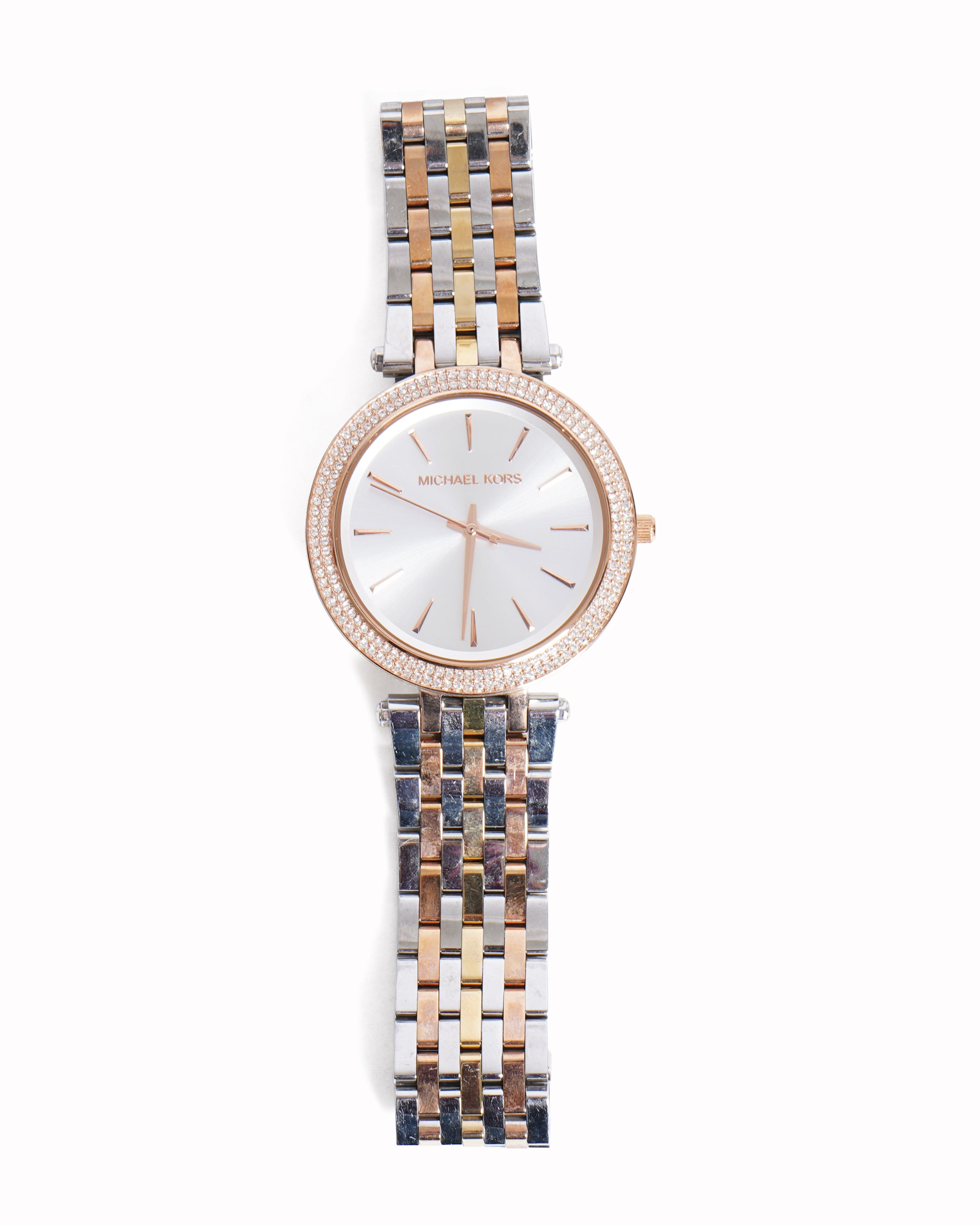 Michael Kors Tri-Colour Pavé Crystal Watch