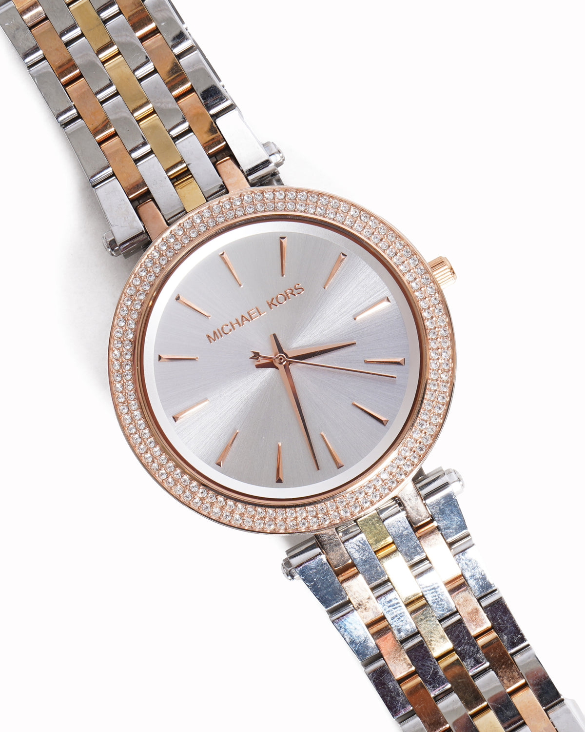 Michael Kors Tri-Colour Pavé Crystal Watch