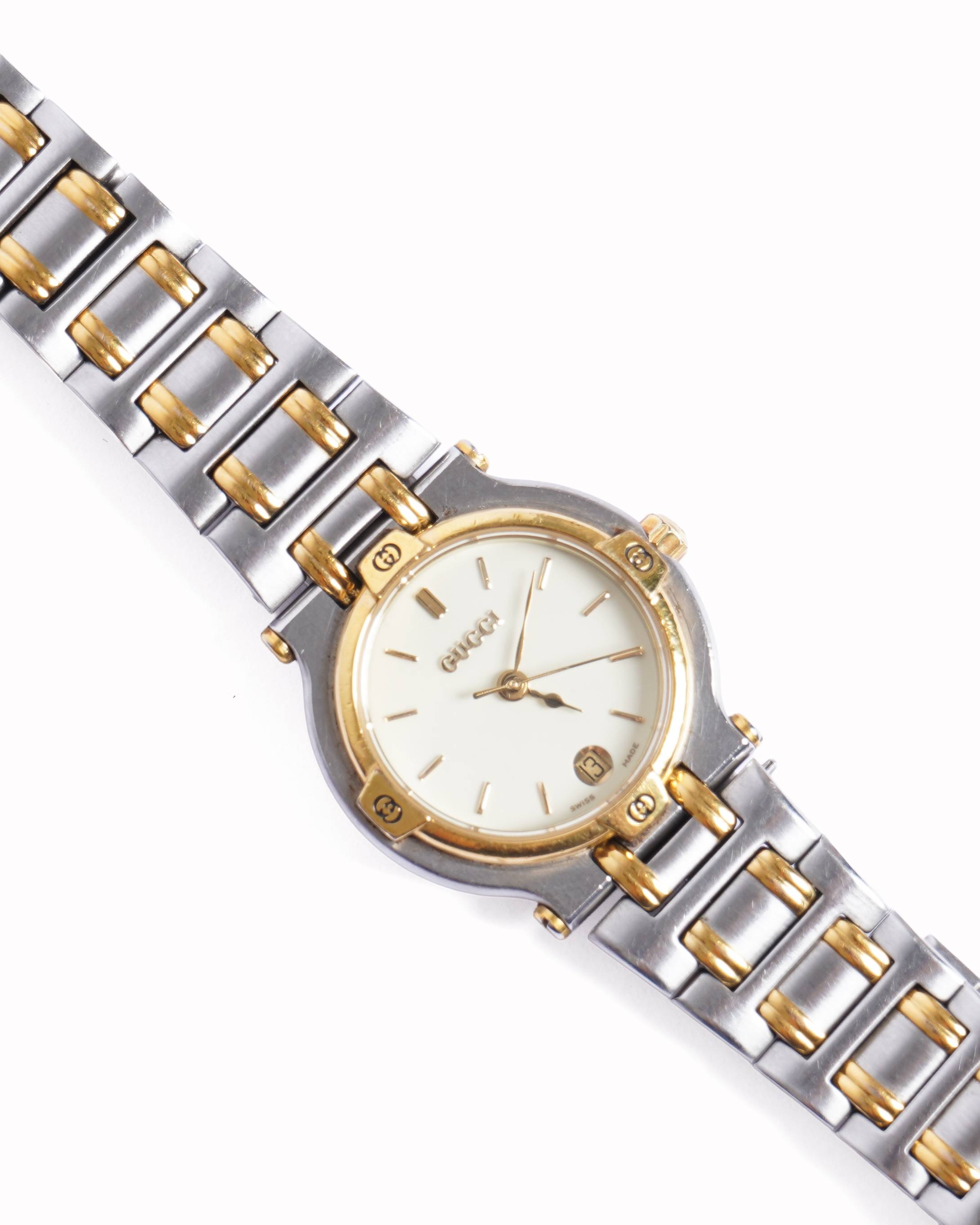 Vintage Gucci Watch Gold Plated Accent