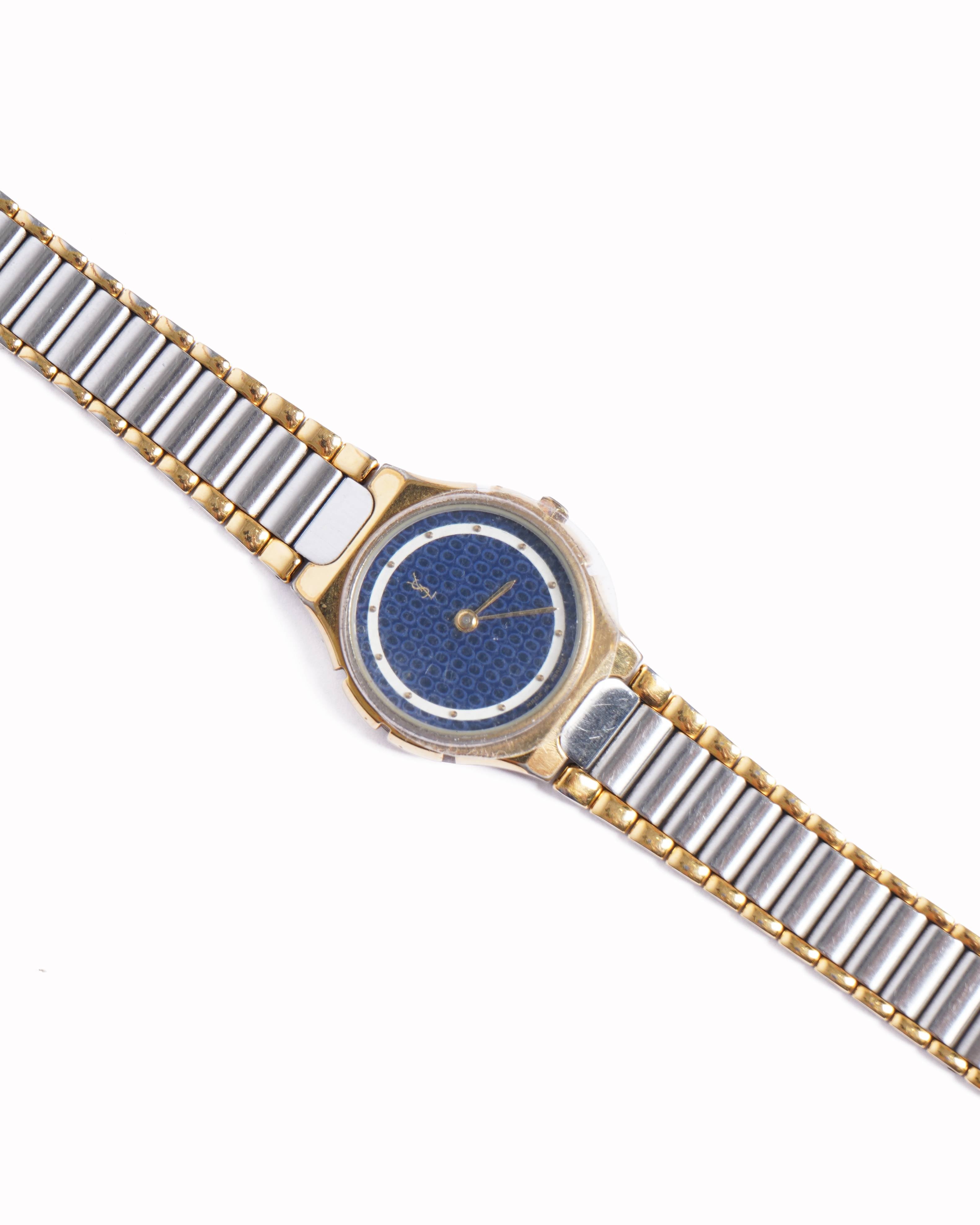 Vintage Yves Saint Laurent 1990's Gold Plated Watch