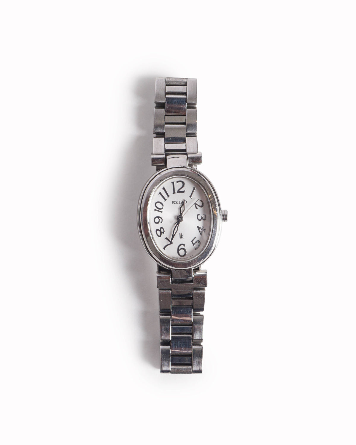 Vintage Seiko Silver-Tone Oval Dial Watch