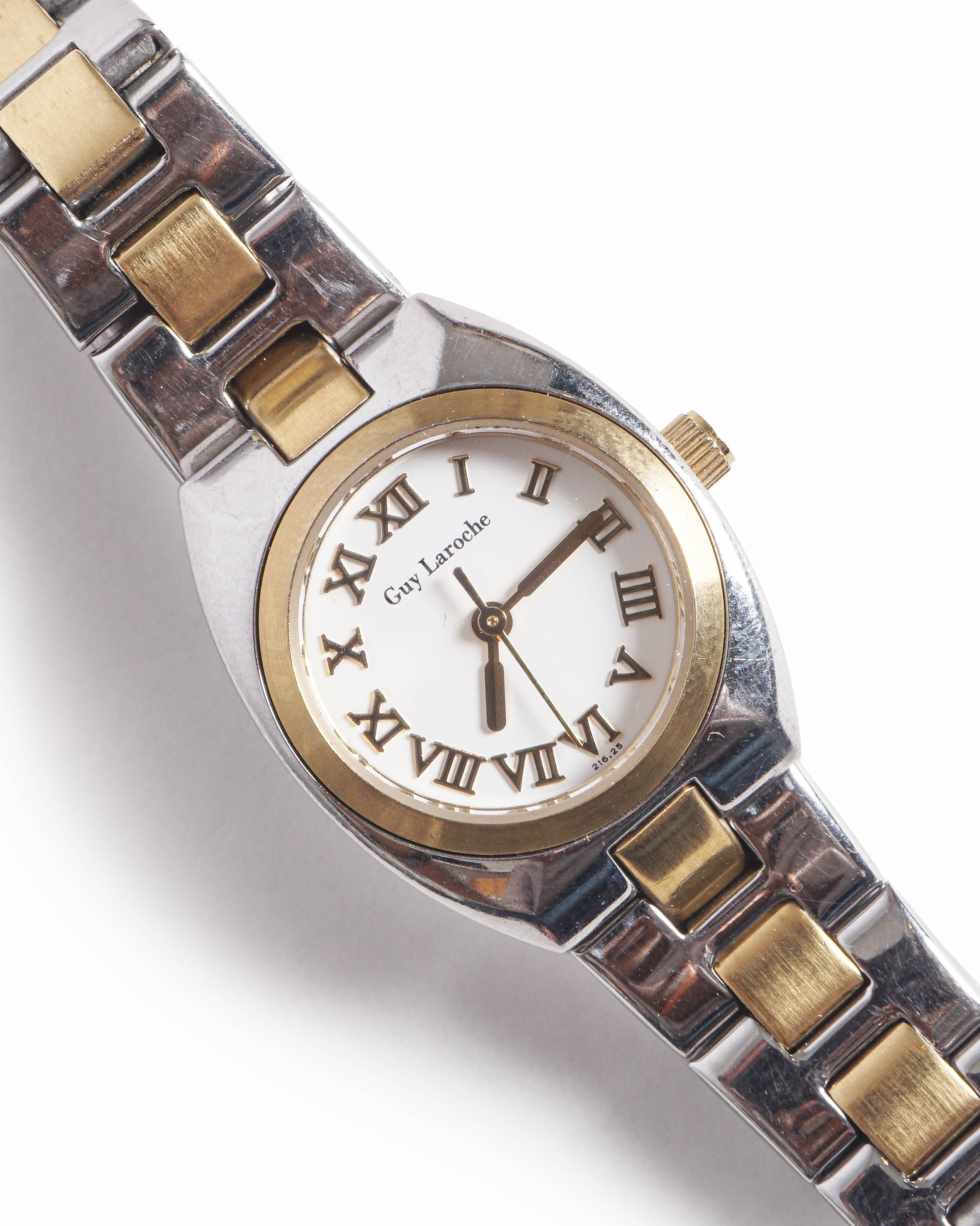 Vintage Guy Laroche Two-Tone Roman Numeral Watch