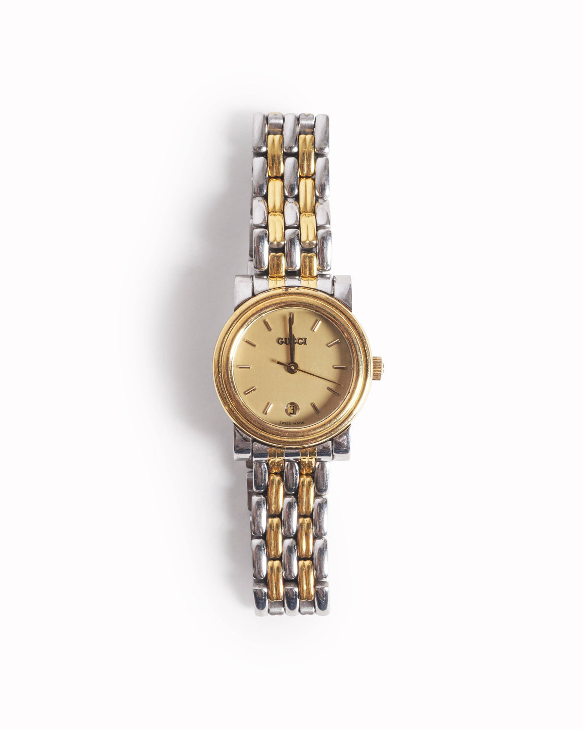 Vintage Gucci 1990s Two-Tone Dial Watch