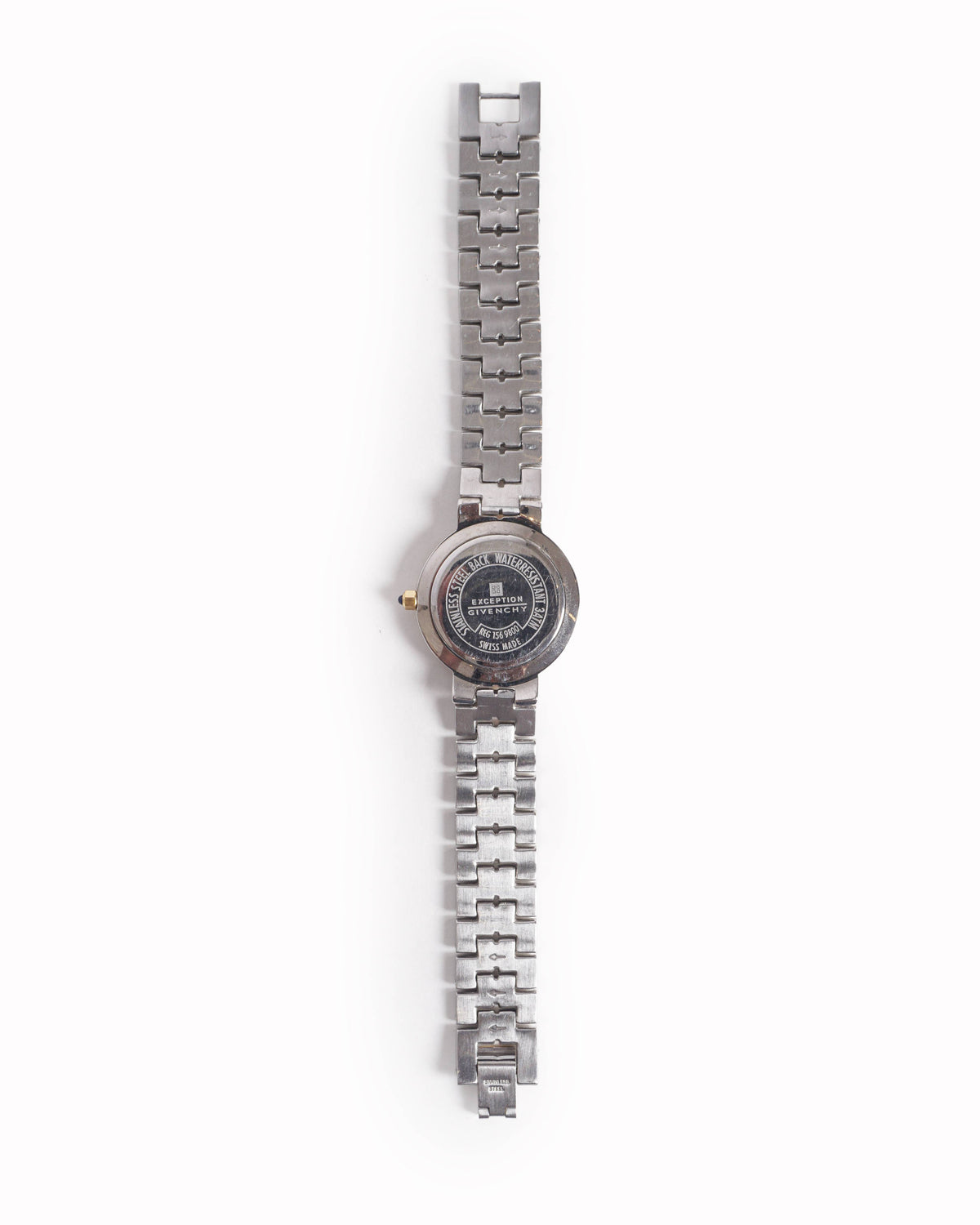 Vintage Givenchy Swiss Made Two-Tone Blue Dial Watch