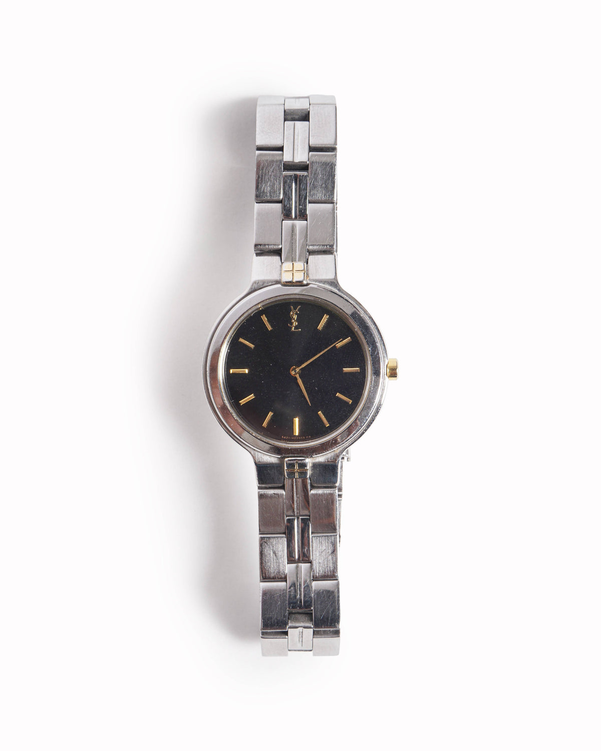 Vintage Yves Saint Laurent 1990s Silver-Tone Watch