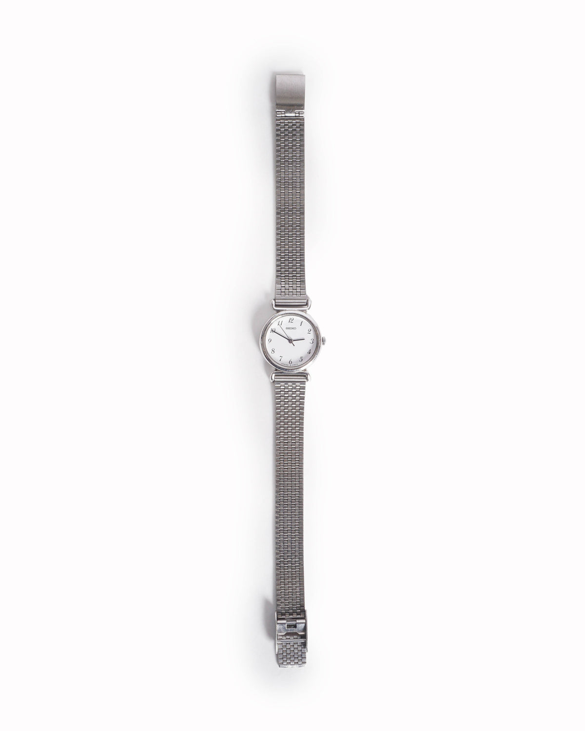 Vintage Seiko Silver-Tone Mesh Bracelet Watch