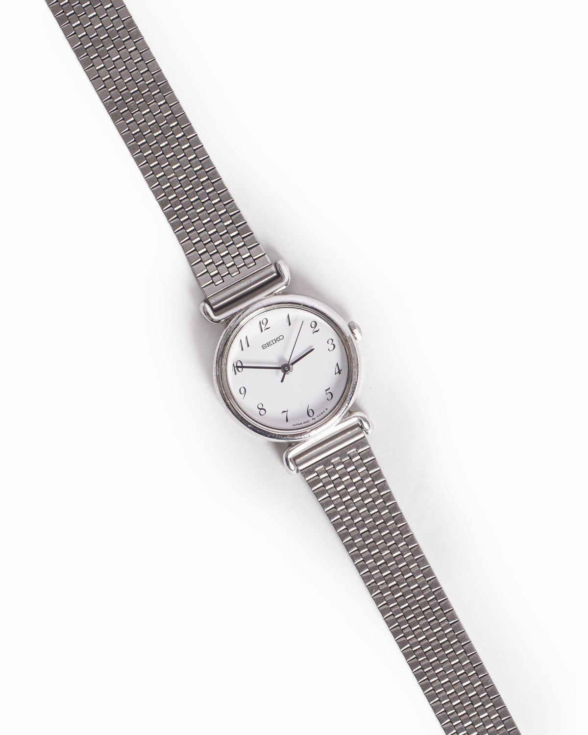Vintage Seiko Silver-Tone Mesh Bracelet Watch