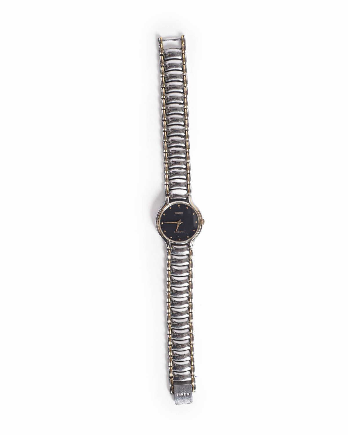 Vintage Rado Florence Swiss Made Two-Tone Silver and Gold Watch