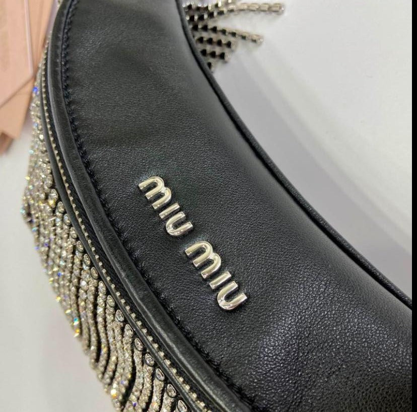 Miu Miu Crystal Embellished Belt / Shoulder Bag