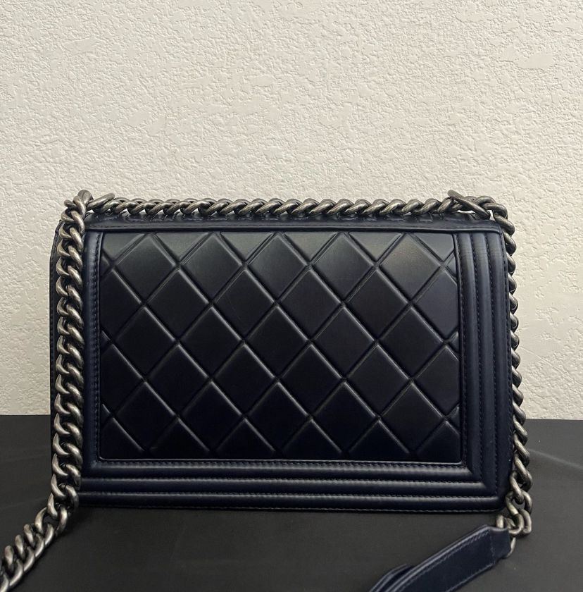 Chanel Le boy in dark blue