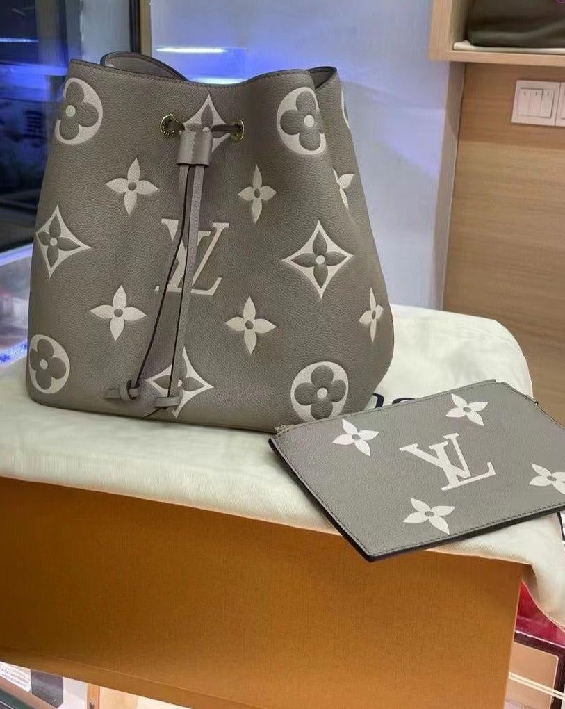 Louis Vuitton Neo Noe MM Bag In Grey