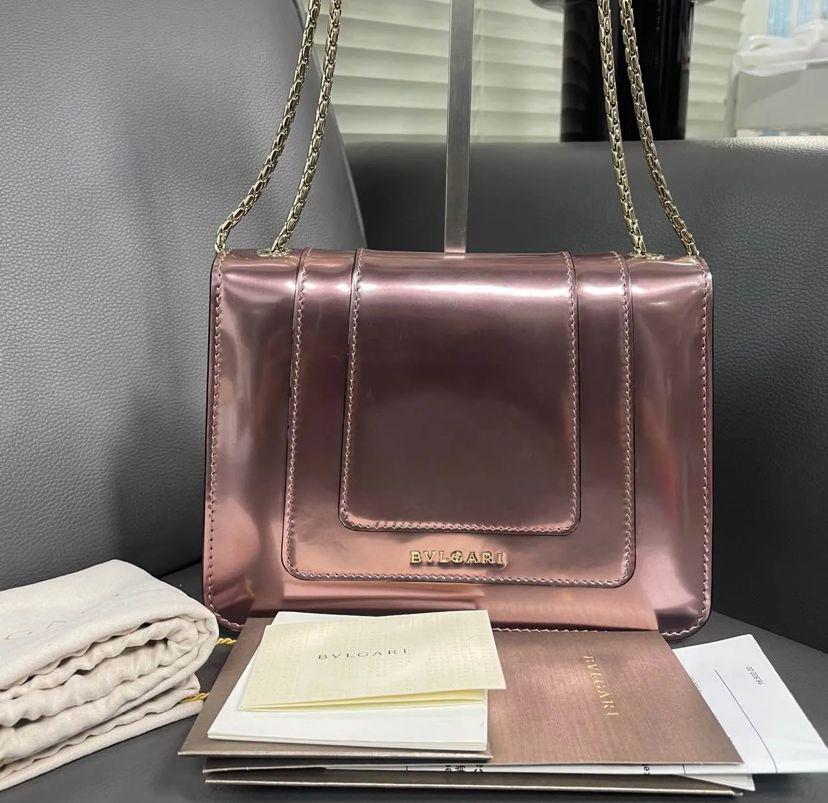 Bvlgari Rose Gold Serpenti Forever Bag