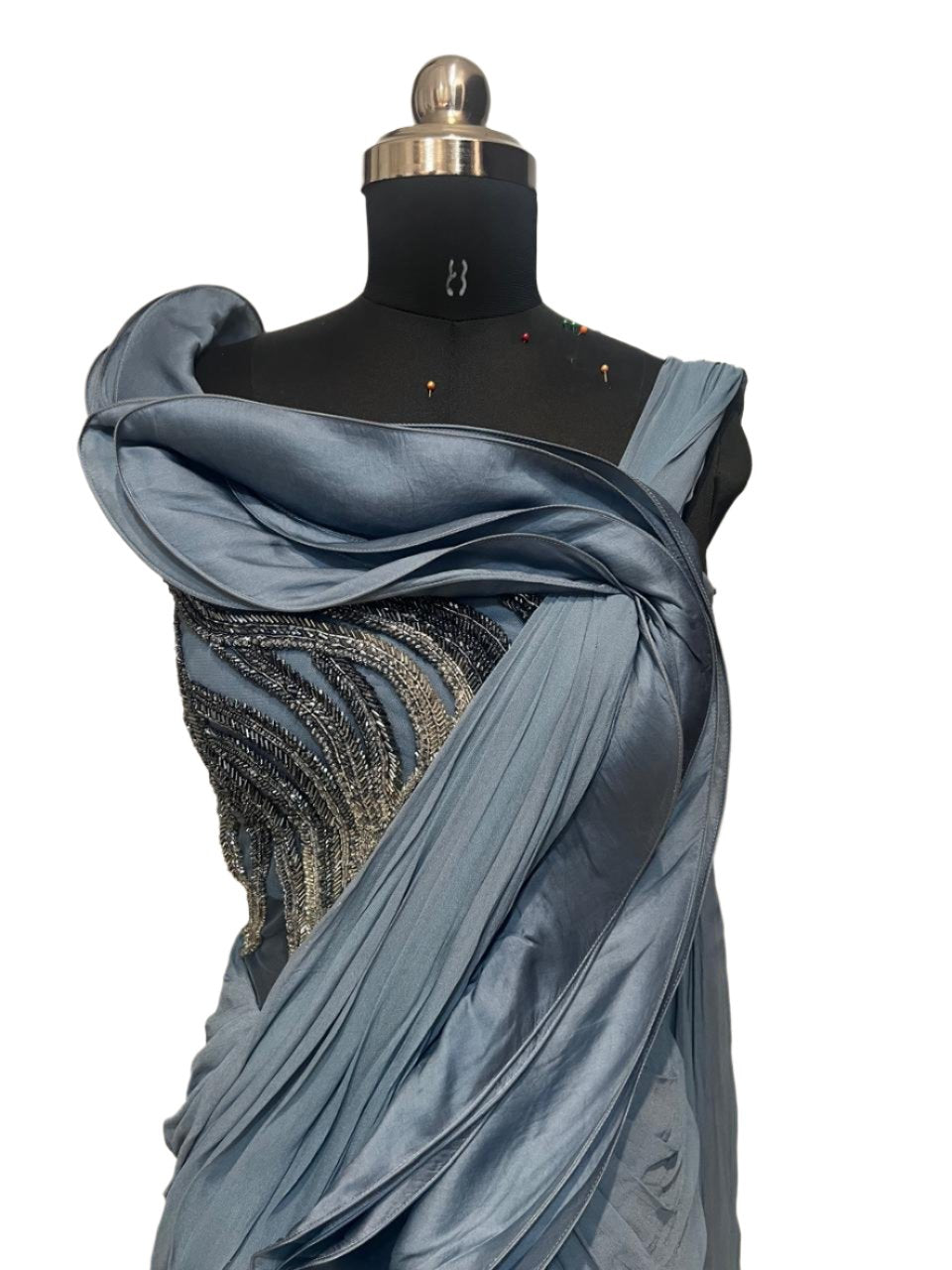 Gaurav Gupta Blue Draped Saree